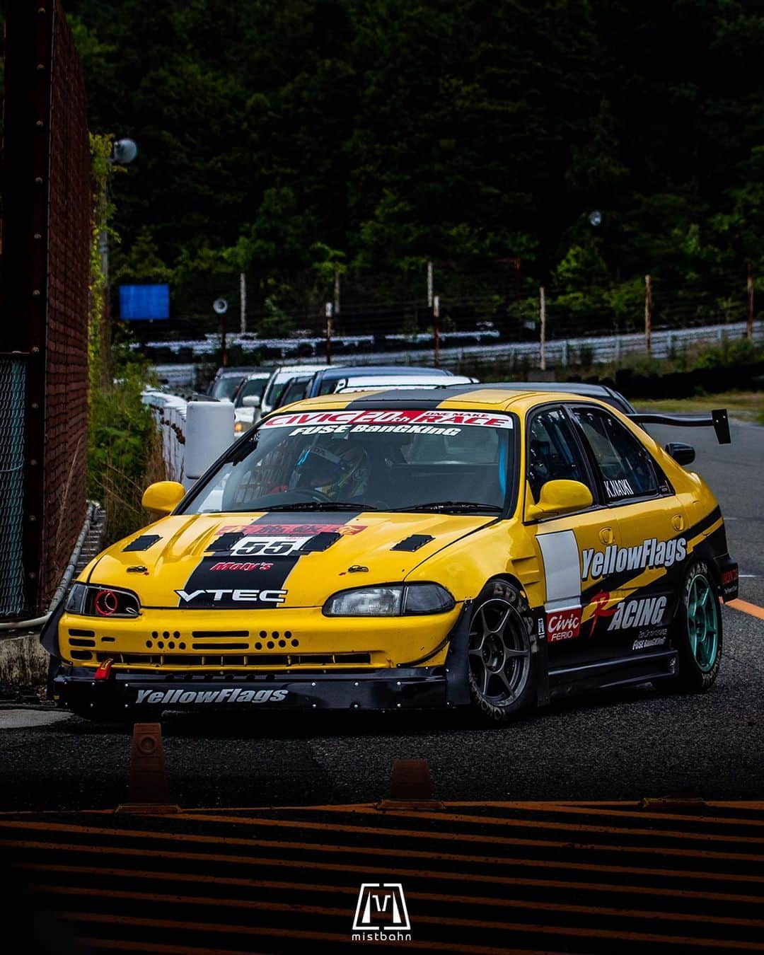 mistbahnさんのインスタグラム写真 - (mistbahnInstagram)「_ Yellowflags Racing Fuse BangKing Honda EG9 CIVIC Ferio _ 🚗: @ikoanobuk 📷: @mistbahn _ Shot on May-20 2023 🏁 "Circuit Festa ( @circuit_festa_west_japan )". Central Circuit (Hyogo Japan) _ JP) 2023年5月20日、セントラルサーキットで開催された「サーキットフェスタ ( @circuit_festa_west_japan )」で撮影。 _ #circuitfesta #サーキットフェスタ  #circuitfesta2023 #サーキットフェスタ2023 #centralcircuit #セントラルサーキット #civic #hondacivic #ホンダシビック #シビック #eg9 #eg8 #eg #egcivic #eg6 #civicferio #ferio #シビックフェリオ #フェリオ #yellowflagsracing #yfr #布施板金 #fusebangking #kanjo #kanjozoku #timeattack #timeattackjapan #hondasontrack #p1racing #buddyclub」9月21日 7時01分 - mistbahn