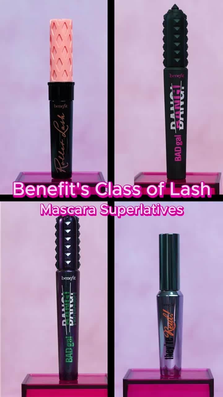 のインスタグラム：「And the best lashes go to...YOU 😘 Whether you're going for fanned-out volume, extra curl, major length, or pool-proof lashes, there's a mascara for you in our collection 🫶⁠ ⁠ Tell us your fave Benefit mascara below 🩷⁠ ⁠ #benefitcosmetics #mascara #makeup」