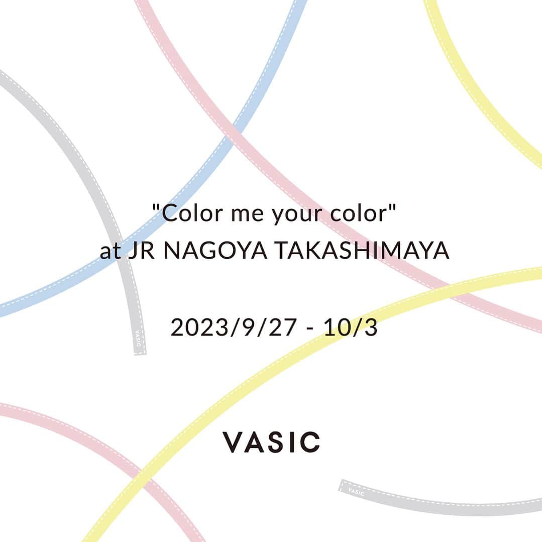 Vasic News In jpのインスタグラム：「9月27日(水)から10月3日(火)の7日間、ジェイアール名古屋タカシマヤにてPOP-UP EVENT "Color me your color"を開催いたします。  今回のポップアップでは、VASICで一番人気のスタイル”BOND MINI”に合わせて、お好きなカラーのコード(紐)を自由に組み合わせて、自分だけの特別なカラーコンビネーションを楽しんでいただけるイベント”Color me your color”を行います。東海エリアでは初となるイベントとなりますので、ぜひこの機会にお立ち寄りください。 期間中、秋冬コレクションのアイテムも一部ご覧いただけます。  皆様のご来店を心よりお待ちしております。  #vasic #ヴァジック #vasicjapan #ヴァジックジャパン #popup #popupstore  #nagoya #名古屋 #jrnagoyatakashimaya #ジェイアール名古屋タカシマヤ #cmyc #colormeyourcolor #vasicnews」