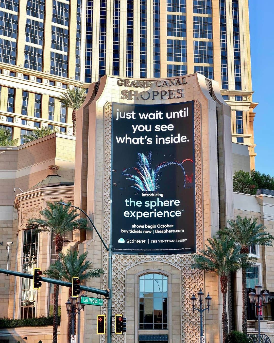 The Venetian Las Vegasのインスタグラム：「@spherevegas is just getting started! Be one of the first to see inside when you get your tickets to The Sphere Experience beginning this October. ⚪️」