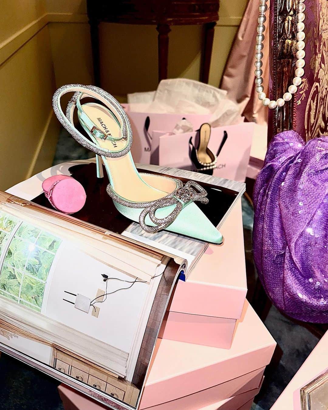 Nordstromのインスタグラム：「Scenes from the Mach & Mach Spring ‘24 collection preview in Milan. The theme: Mermaid Girl meets Marie Antoinette.」