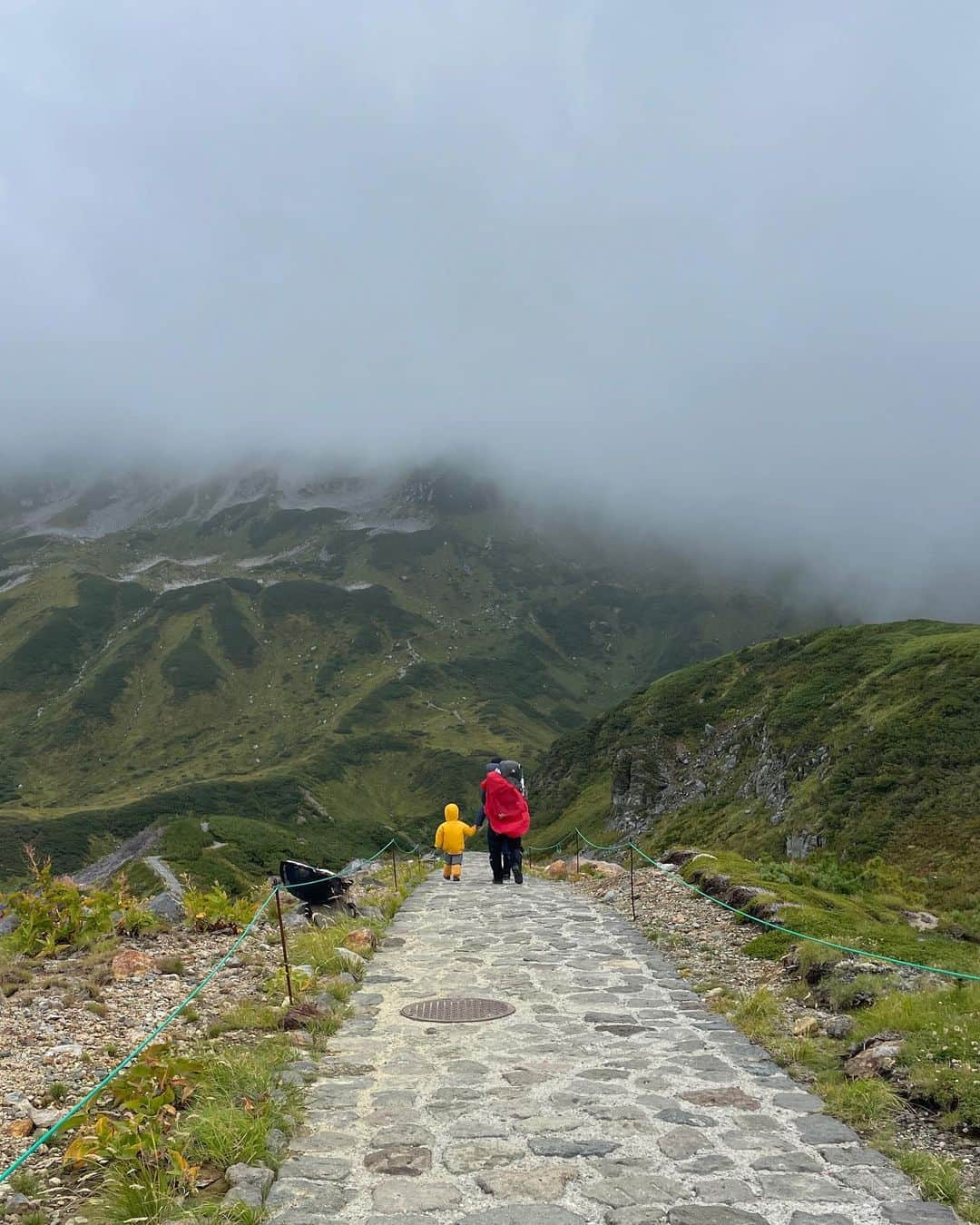 yuikoさんのインスタグラム写真 - (yuikoInstagram)「ずっと行きたかった立山連峰⛰🥹✨ 気温10℃、小雨、暴風と中々ハードだったけど、見渡す限り壮大な山々で興奮した〜🥹 晴れた立山も見たい、絶対リベンジ！  今日発売したnylon vestが大活躍でした〜 下界では半袖の上に、山頂ではスウェットの上にレイヤード スウェットも今日までの受注アイテムだよ @suwdee_official」9月21日 20時49分 - _yuiko__