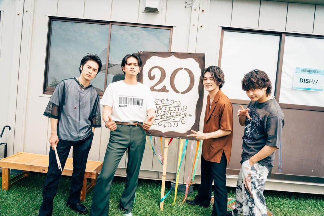 DISH//のインスタグラム：「『WILD BUNCH FEST. 2023』 2023.09.18＠山口県・山口きらら博記念公園  #北村匠海 (Vo/G) @take_me_1103  #矢部昌暉 (Cho/G) @pantystar_masaki  #橘柊生 (DJ/Key) @to_i1015  #泉大智 (Dr) @daichi_izumi  #DISH  #wbf #ワイバン」