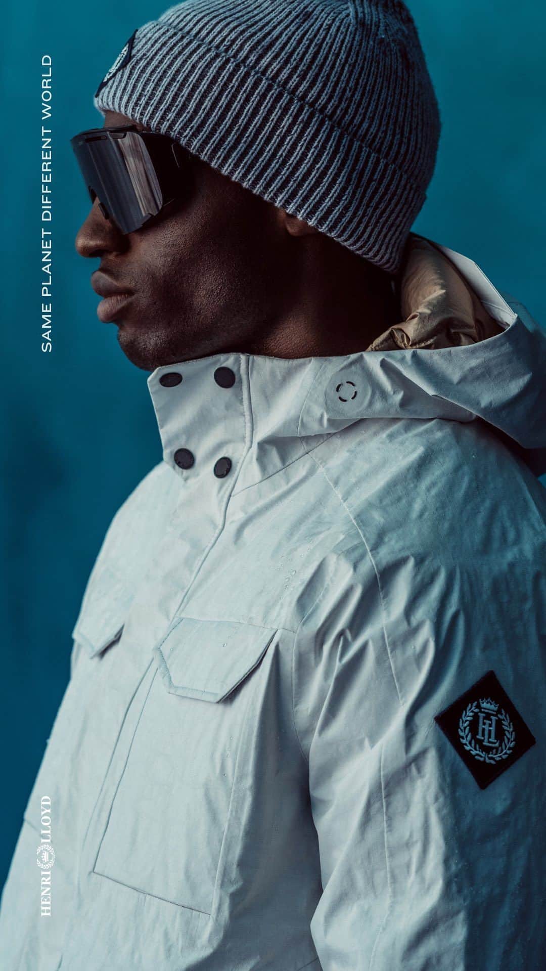 ヘンリロイドのインスタグラム：「Our journey has led us to some of the world’s most extreme environments. Explore our new limited edition Forth Jacket, re-imagined from our iconic 1990’s Black Label collection to commemorate our 60th Anniversary. With only 60 pieces available this jacket is destined to carve its own path as a future icon.  Led by Matteo Alfieri, our Director of Experimental Design, the collection is as a fusion of timeless style and progressive sportswear and captures the essence of a changing world. It modernises the iconic Forth jacket while preserving its heritage elements. Explore the entire collection, including the Bosun Half Zip Knit and Beanie through the link in bio  #henrilloyd  #sameplanetdifferentworld」