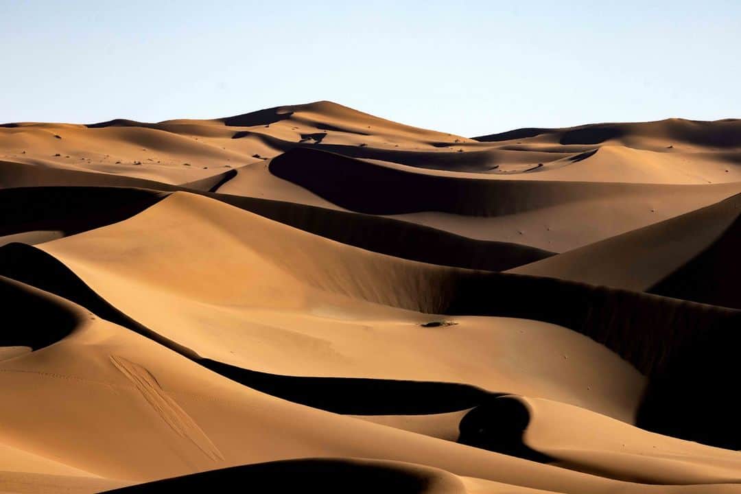 上田優紀のインスタグラム：「アフリカを24時間移動して砂漠に来ました。」