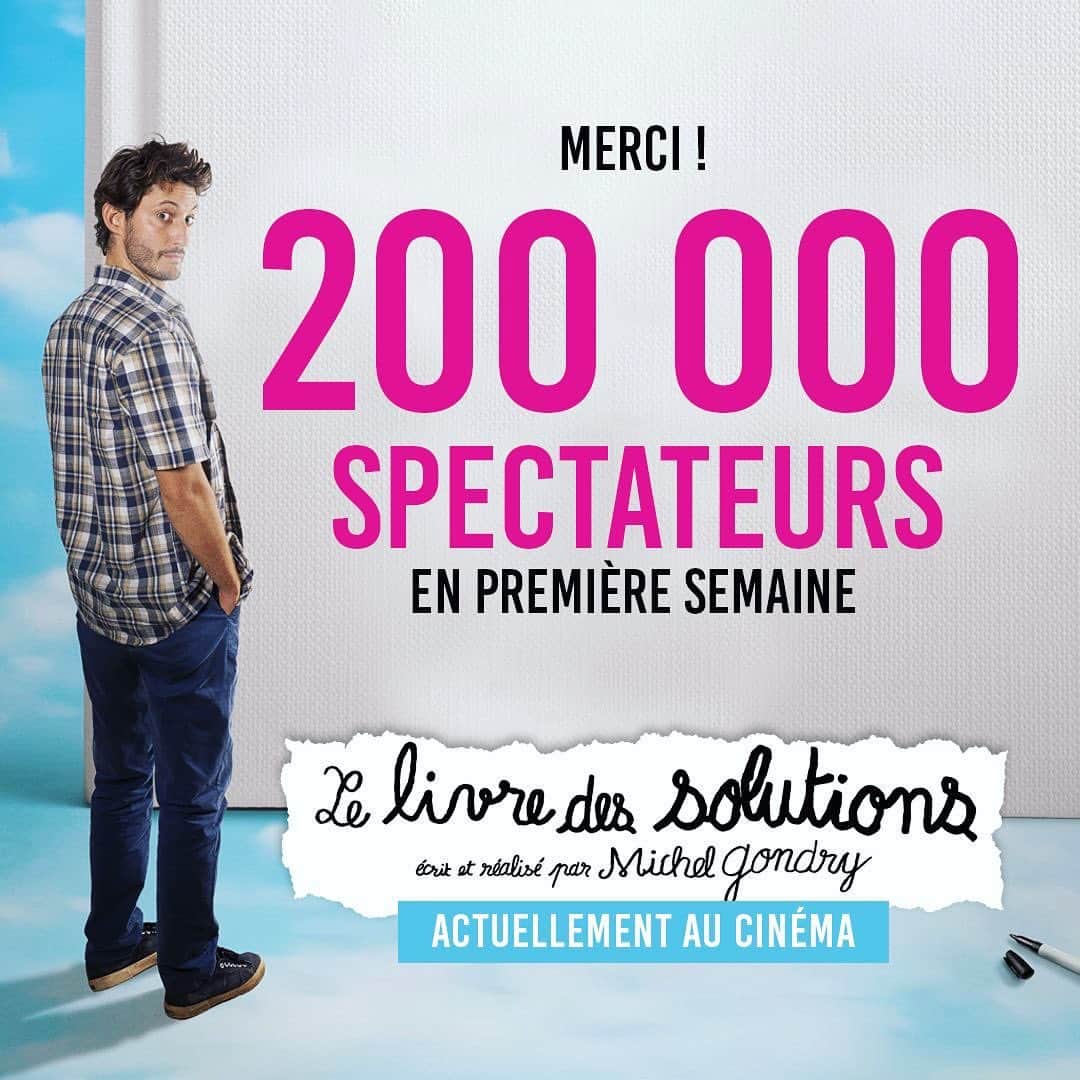 ピエール・ニネのインスタグラム：「Déjà 200.000 entrées !!! 💥  merci pour tous vos retours sur le film ! C’est MAGNIFIQUE 🔥🔥🔥」