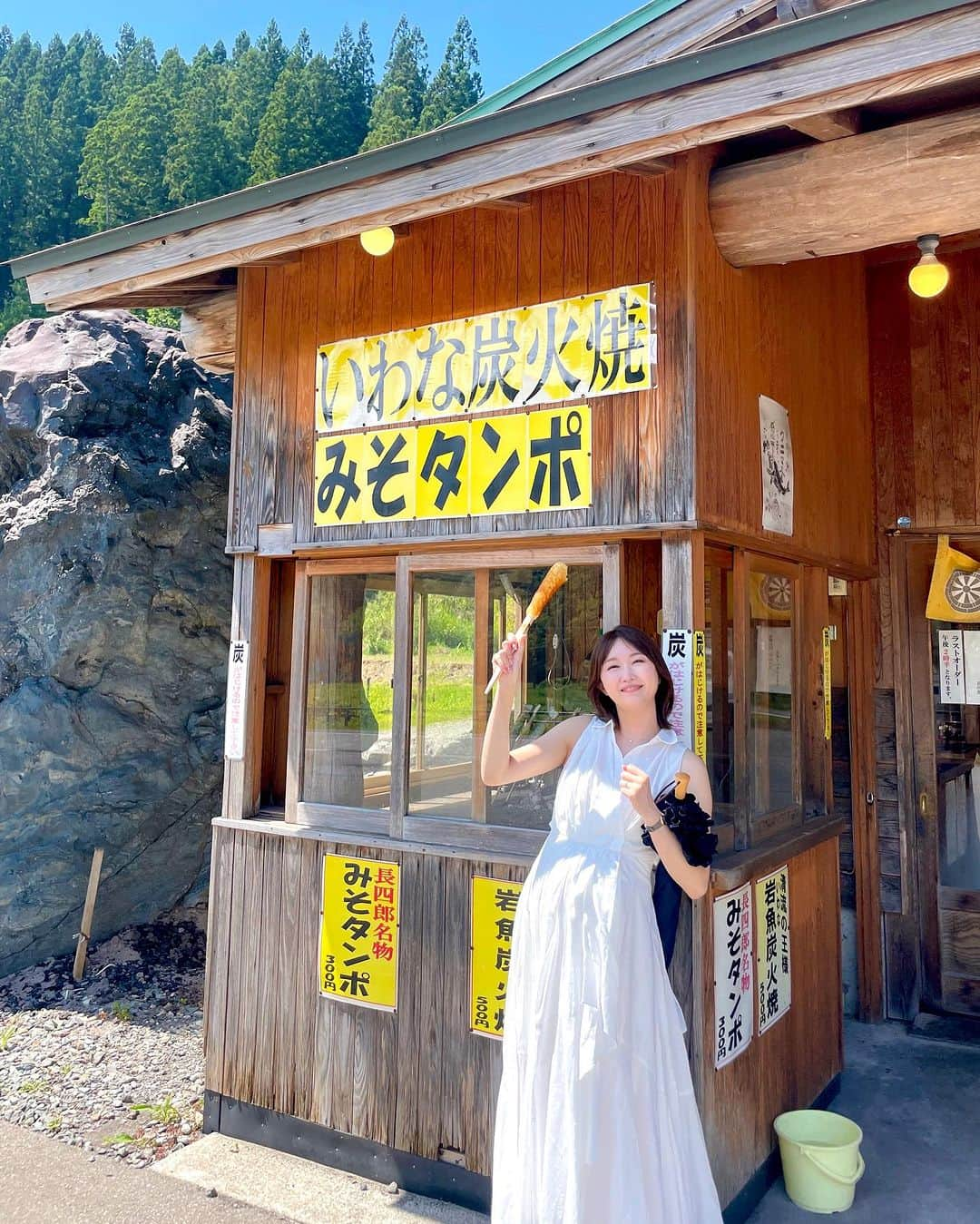 浦野一美のインスタグラム：「#✈️  秋田県仙北市のファーマーズ マーケット 「森の駅」にてみそタンポをいただきました☺︎ ボリュームがあって美味しかったꕀ⋆  2枚目は こちらで放牧されていたポニー🐴 草を買ってあげてみると ムシャムシャ食べて可愛かった⋆⸜♡⸝‍⋆  4~5枚目 「田沢湖共栄パレス」の看板犬 天空くんとそのお母さん由美ちゃんに会いに行きました🐕 ここは触れ合いが無いので、眺めさせてもらいました😊 秋田犬は暑さに弱いと聞いたので ちょっと心配な環境だったけど、 田沢湖のお散歩は気持ちいいだろうなᵕ̈*  6枚目 「角館さとくガーデン」の看板犬 武家丸(ぶけまる)くん🐕  武家丸くんはお土産屋さんのオフィスで 涼しい中、ゴローンとお昼寝していました♬.*ﾟ お土産を購入すると触れ合いができて、 1分程度のもふもふタイムを堪能させてもらえます🐕 優しくてのんびり屋さんなのが可愛かった♡  ⋆┈┈┈┈┈┈┈┈┈┈┈┈┈┈┈⋆  #秋田 #田沢湖共栄パレス #akita #秋田犬 #マタニティー #マタニティーライフ #マタニティ #マタ旅 #秋田旅行 #秋田県 #角館さとくガーデン #ベイビームーン #maternity」