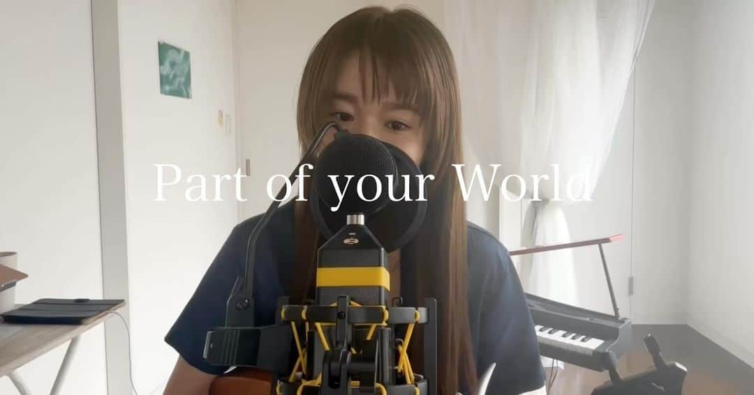 fumikaのインスタグラム：「⁡ Part of Your World 🧜‍♀️💞 ⁡ フルはYouTubeにて🎥✨　 ⁡ ⁡ #ウクレレカバー #安定の木曜日 #ukulele #ウクレレ女子 #名曲 #cover #partofyourworld #Disney #TheLittleMermaid #リトルマーメイド #ディズニー #愛用 #romerocreations  #KBCラジオ #しょちゅgirl」