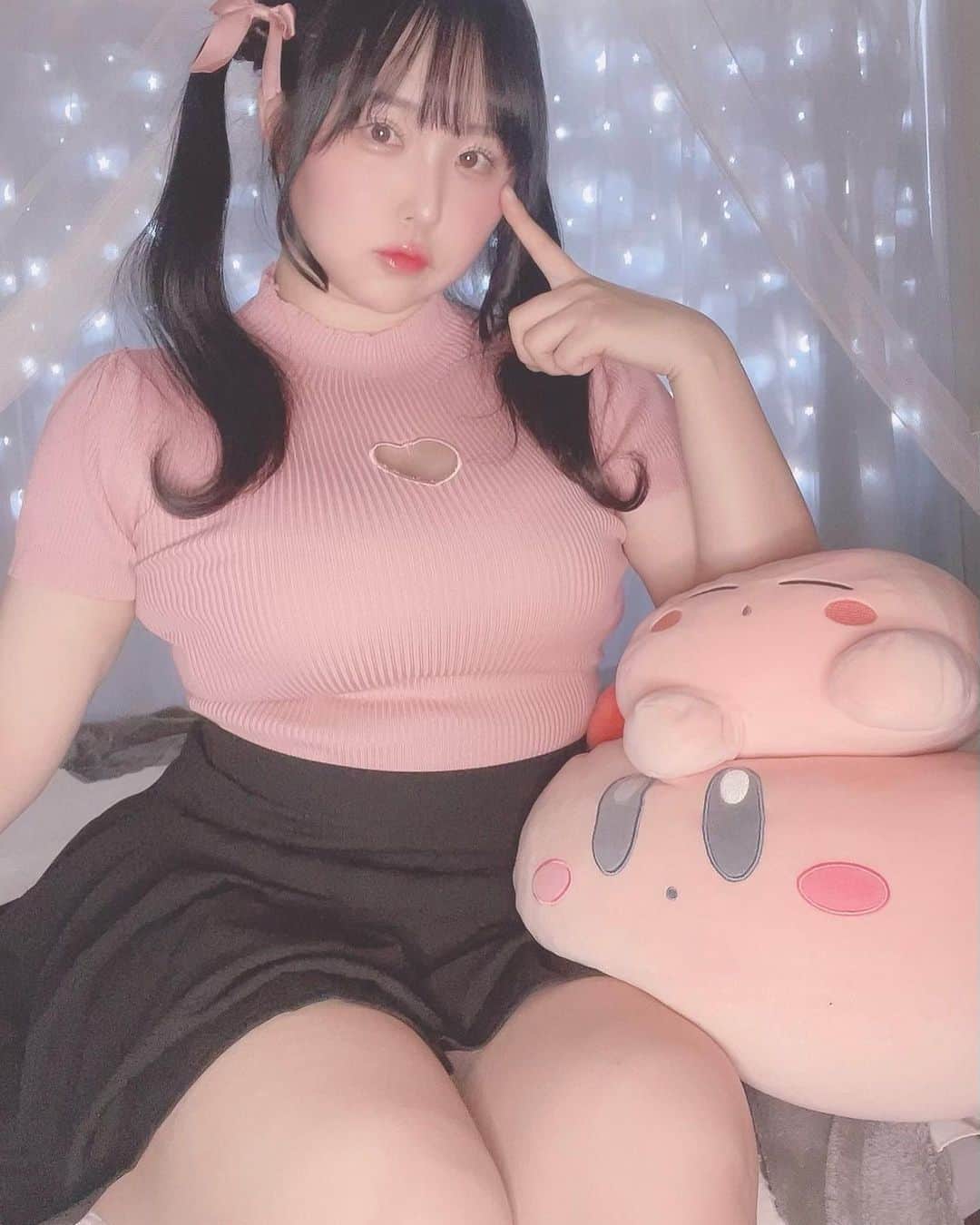上田ミルキィのインスタグラム：「ムチムチ地雷ちゃん🩷🥺🫰🩷」