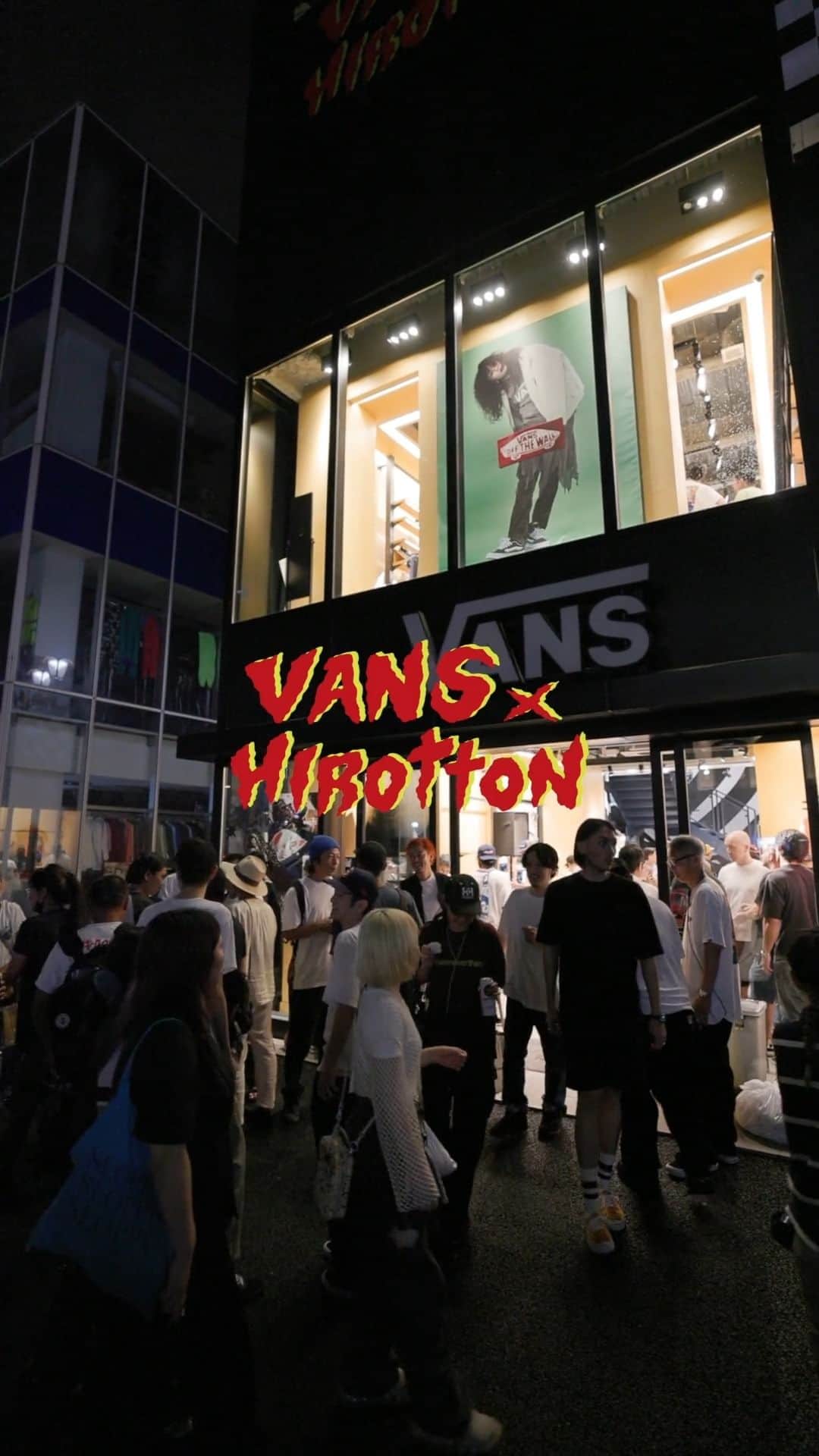 のインスタグラム：「先日VANS STORE HARAJUKUで行われた、VANS x Hirotton Release Party & 3rd Anniversary Eventのリキャップビデオが完成。  @Hirotton」
