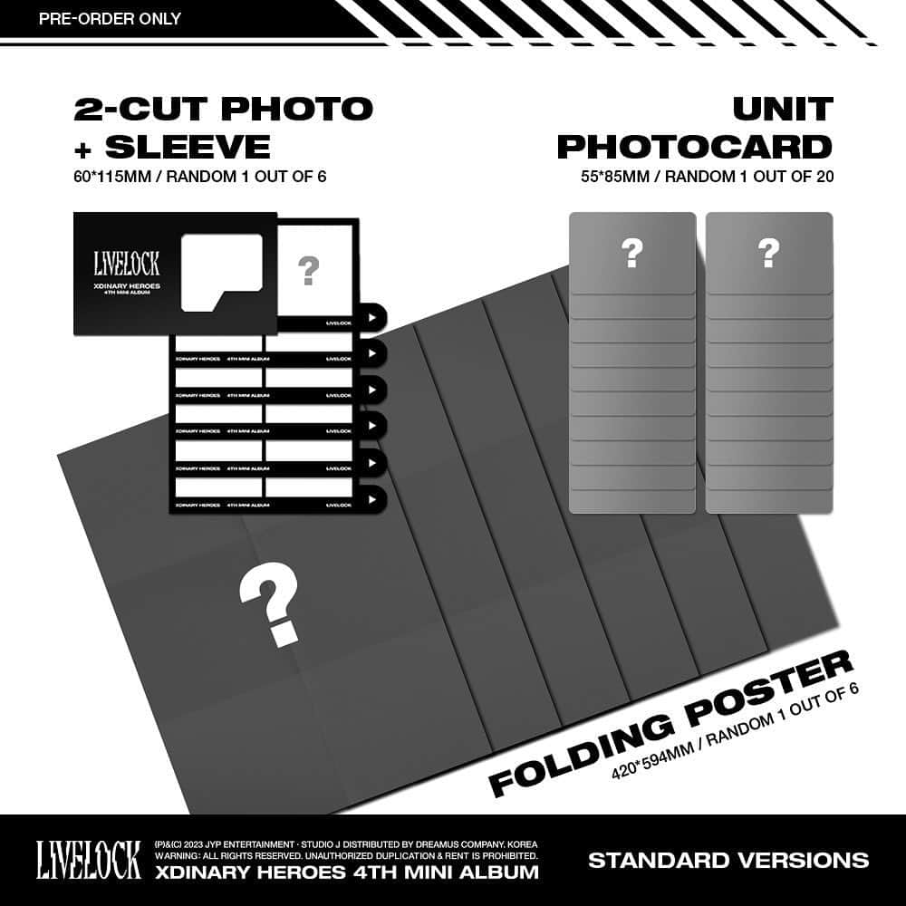 JYPエンターテインメントさんのインスタグラム写真 - (JYPエンターテインメントInstagram)「⠀  Xdinary Heroes <Livelock> Album User Guide & Pre-Order  🔐Standard ver.  ALBUM RELEASE🔻 2023.10.11 6PM (KST)  #XdinaryHeroes #엑스디너리히어로즈 #Livelock #WE_ARE_ALL_HEROES #JYP」9月21日 11時52分 - jypentertainment