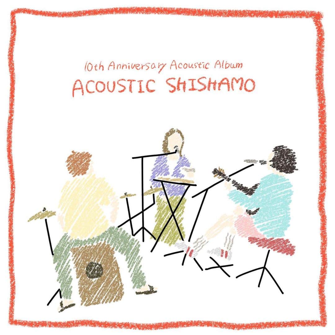 SHISHAMOのインスタグラム：「🎉🐟初のアコースティックアルバム「ACOUSTIC SHISHAMO」発売決定🐟🎉  11月8日(水)に CDデビュー10周年を記念した 初のアコースティックアルバム 🔴10th Anniversary Acoustic Album 「ACOUSTIC SHISHAMO」 のリリースが決定!!!  「明日も」や「君と夏フェス」に加え、 これまでライブでのみ演奏されてきた 未発表曲「犬ころ」を含む全12曲を収録📀  アルバムのジャケットは、 Gt.Vo宮崎朝子描き下ろしイラストです🎨  そして！ リリースに先駆け、 🎇「夏の恋人(ACOUSTIC ver.)」が、 明日9月22日(金) 0:00〜 先行配信スタート🎧!!!  こちらはGt.Vo 宮崎朝子のピアノ弾き語りバージョンです🎹 是非チェックしてください👀🙌  アコースティックアルバムの詳細はこちら💁‍♀️ --------------------------  2023年11月8日(水)リリース  📀10th Anniversary Acoustic Album 「ACOUSTIC SHISHAMO」  UPCM-1410 ¥3,300 (税込)  【収録曲】 01. 犬ころ 02. 花 03. ロマンチックに恋して  04. あなたと私の間柄 05. 恋 06. ハッピーエンド  07. 夏の恋人 08. あの子のバラード  09. みんなのうた 10. BYE BYE  11. 君と夏フェス 12. 明日も  --------------------------  #shishamo」