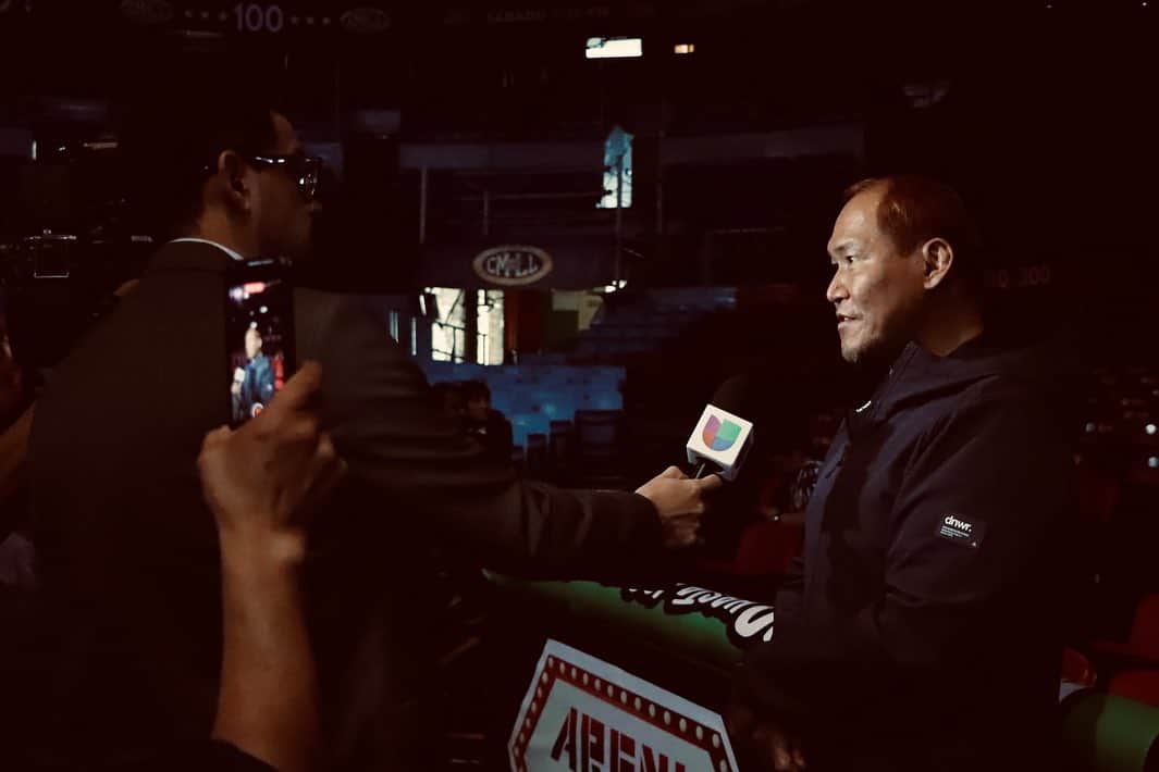奥村茂雄さんのインスタグラム写真 - (奥村茂雄Instagram)「Entrevista para Univisión en la Arena México el día de hoy. (C) @kaiser_lozano  - - #cmll #arenamexico #entrevista #univision #okumura #tifondeosaka」9月21日 12時58分 - okumuracmll
