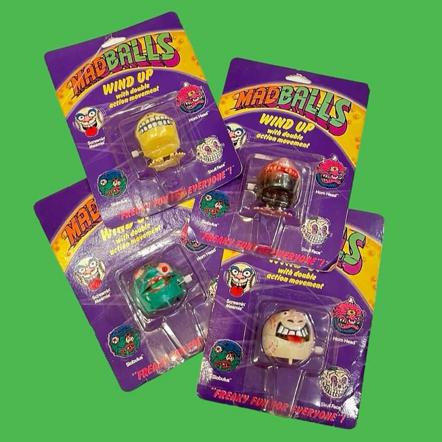 おもちゃやSPIRALのインスタグラム：「80's MADBALLS Wind Up入荷しました！  トコトコのブリスターです！」