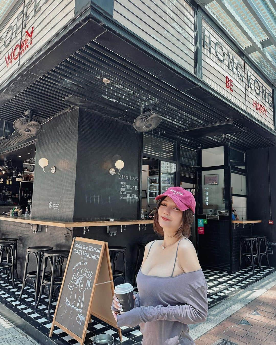 漢娜Hannahさんのインスタグラム写真 - (漢娜HannahInstagram)「九月的香港還是好熱  #香港 #香港美食 #hongkong #咖啡廳」9月21日 13時45分 - callmetsts