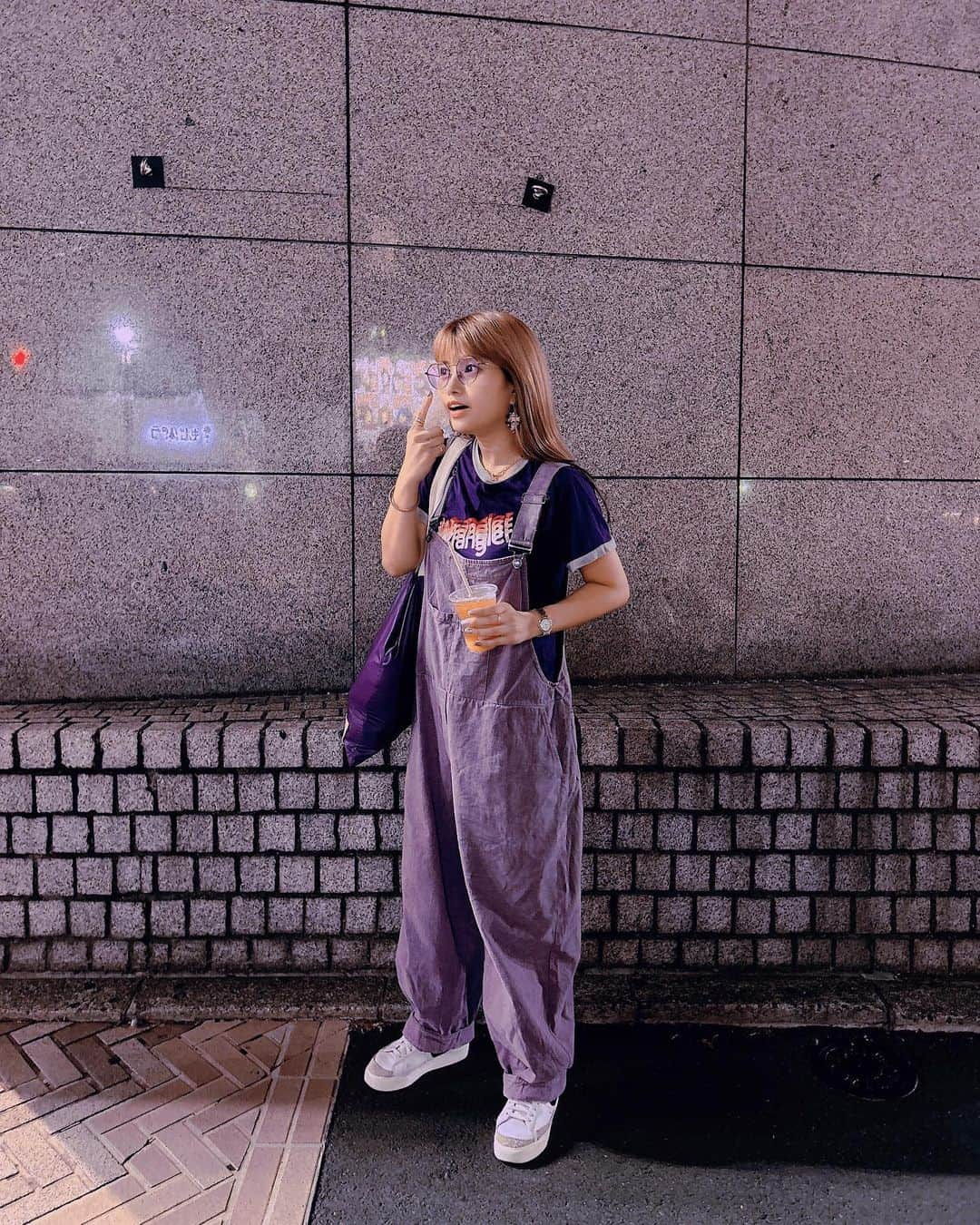 MARIA-Eさんのインスタグラム写真 - (MARIA-EInstagram)「⁡ 全身紫ナス女🍆💜🪻👾🧞‍♀️🔮💟 ⁡ #MARIAいーねコーデ #purple #eggplant」9月21日 14時17分 - maria.eeee