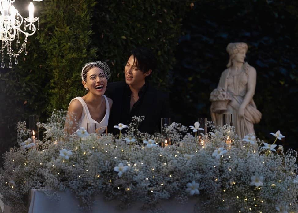 キンバリー・アン・ウォーテマス・ティアムシリのインスタグラム：「Speeches from their hearts through our souls..Still can hear every word loud and clear just like yesterday🥹🤍 #MarKimTheWedding」