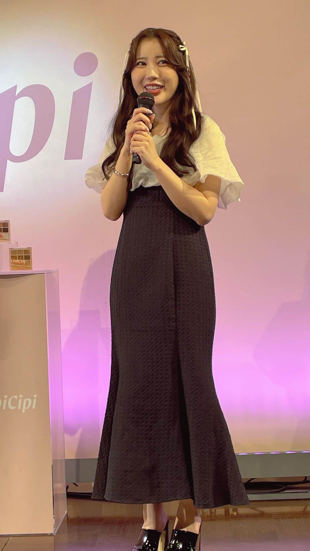 のインスタグラム：「CipiCipiの新作発表会に行ってきたよ♡ #PR  #cipicipi #シピシピ #ふくれな #コスメ #コスメ紹介 #新作コスメ #espoir #エスポア #コラボ商品 #コスメ好きさんと繋がりたい」