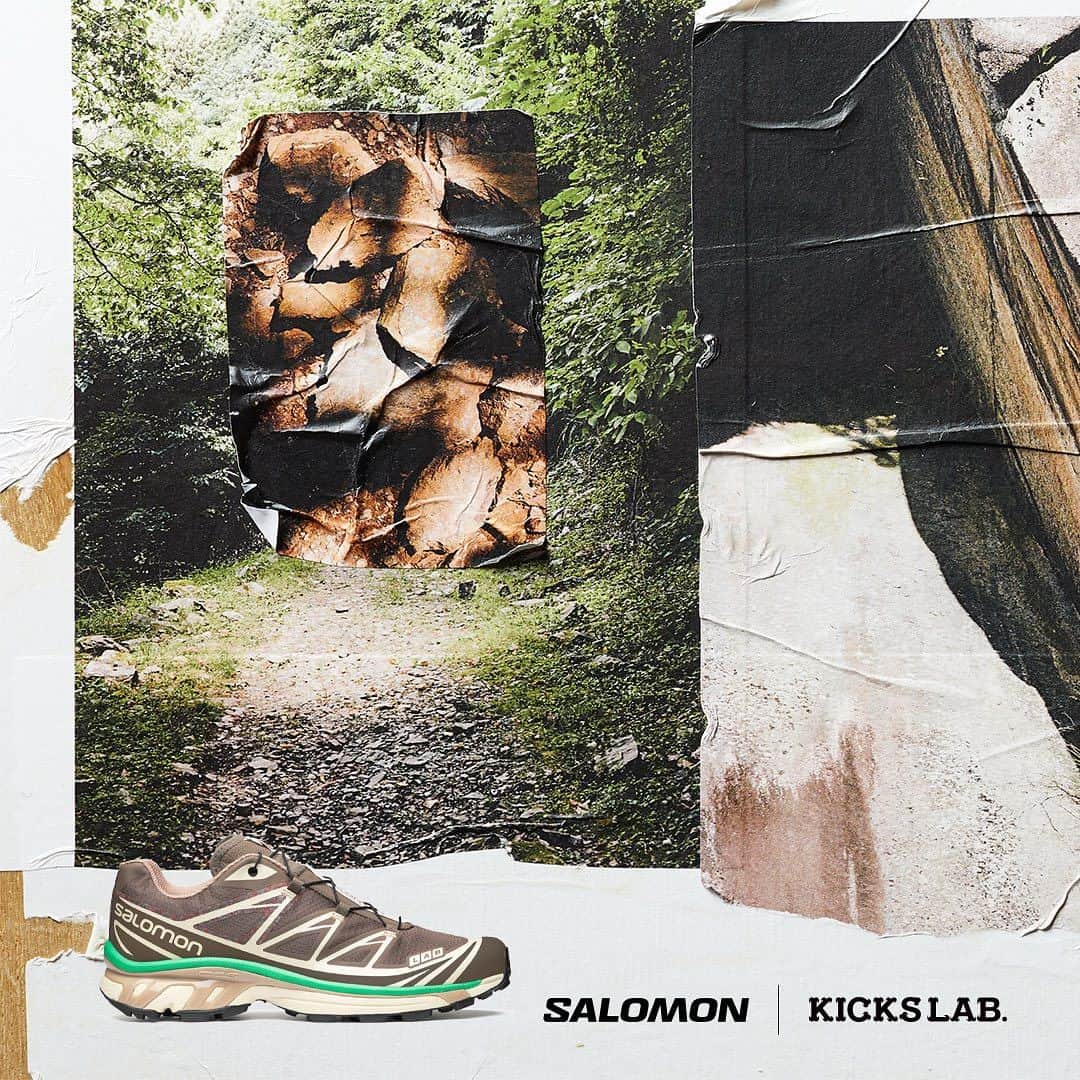 KICKS LAB. [ Tokyo/Japan ]のインスタグラム：「SALOMON l "XT-6 MINDFUL -KICKS LAB. EXCLUSIVE-" l Falcon/Almond milk/Bright green l Available in Store and Online Store.  #KICKSLAB #キックスラボ #salomon #xt6 #xt6mindful」