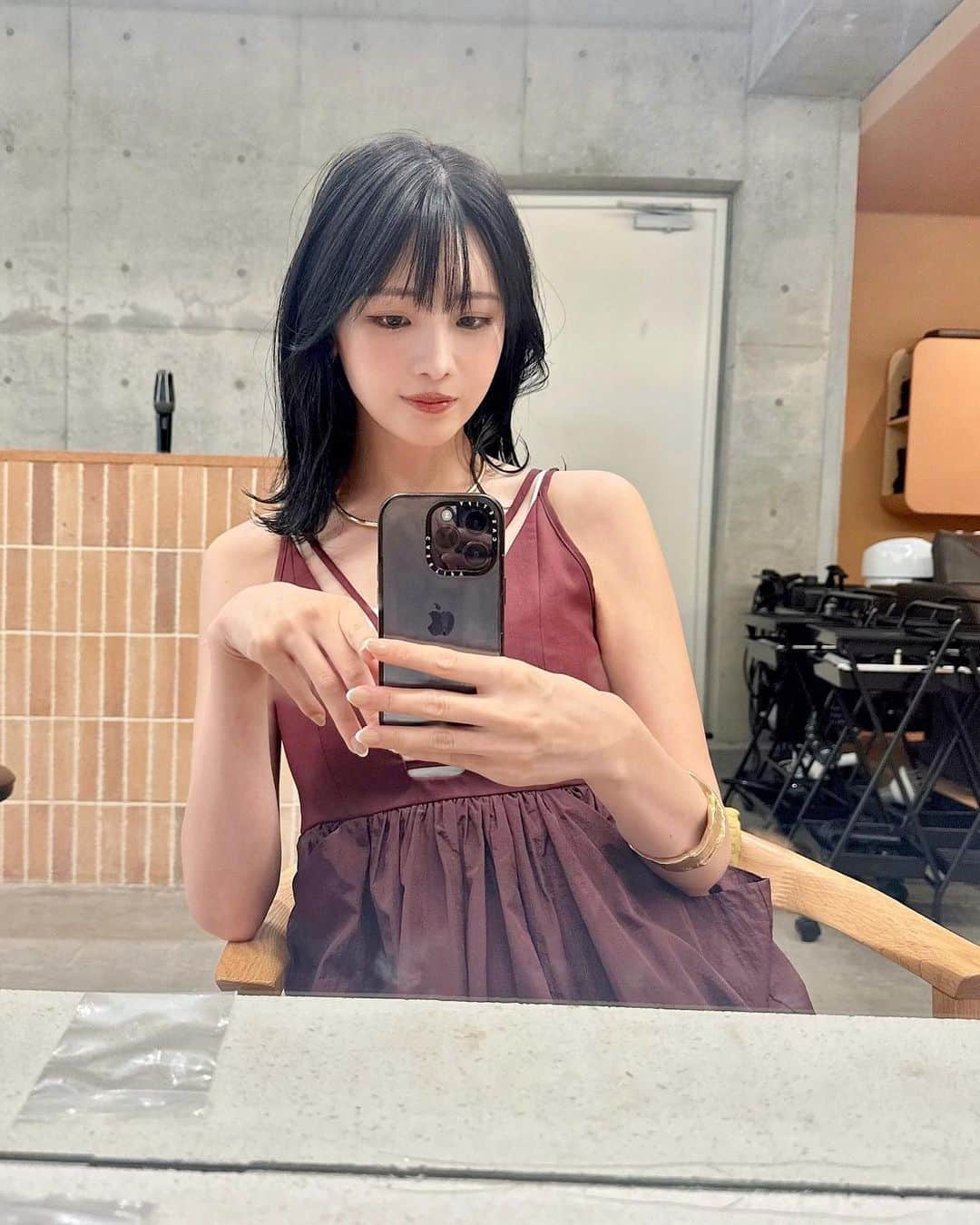 早瀬あやのインスタグラム：「今日もezickのお洋服 中にタートルニットとか仕込んで まだまだいっぱい着たい🍇💫」