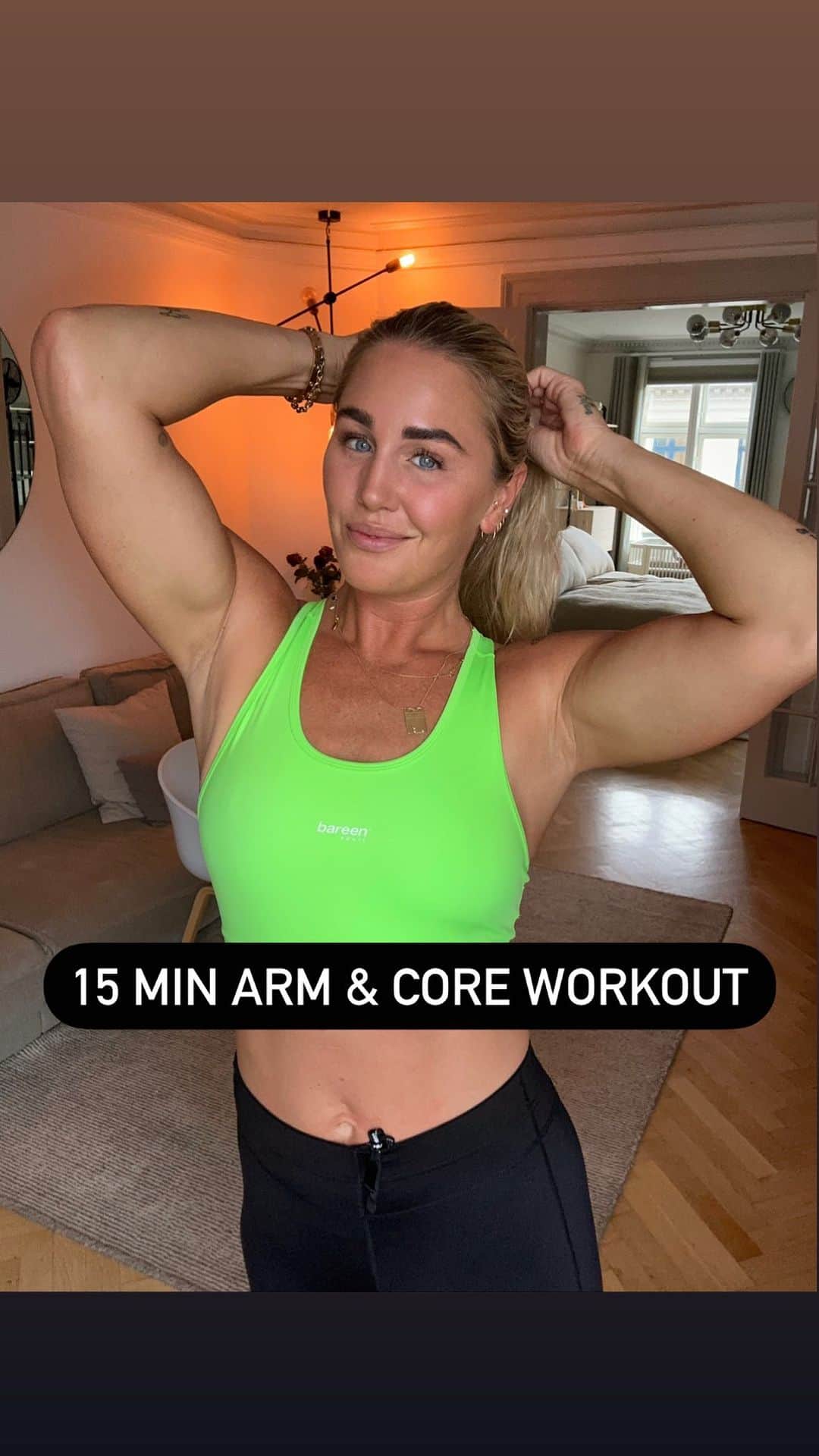 のインスタグラム：「⚡️W O R K O U T ⚡️  Hurtig hjemmetræning for alle som ønsker at stramme op! 💪🏋️‍♀️  Hvem siger, at du skal bruge timer i fitnesscentret for at opnå dine mål? Med denne hurtige hjemmetræning kan du få pulsen op og forbrænde kalorier på ingen tid. Det handler om konsistens og dedikation! 💃  Din træningen på 15 min kan se således ud: 3 runder af 40 sek arbejde 20 sek pause (og hvis du har mere overskud og tid, så ta’ da lige en runde mere 😎)  Gi’ gas 🥳  #jeanetteottesencoaching」