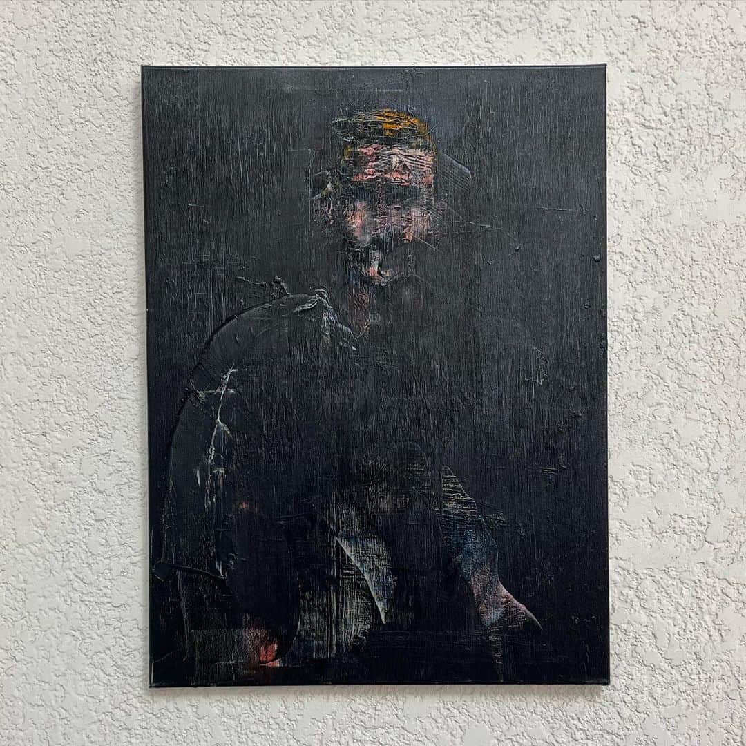 マイケルエンジェルのインスタグラム：「A portrait, 2023  oil on canvas」