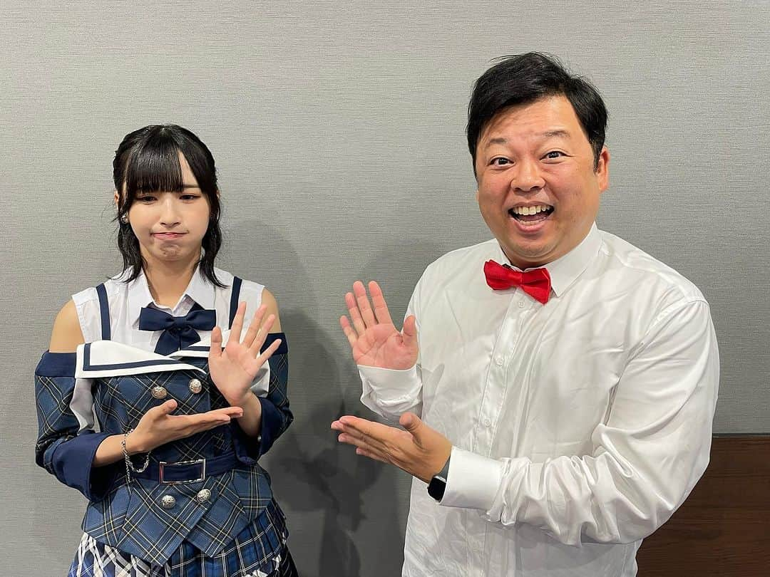 ボールボーイ佐竹のインスタグラム：「本日は STU48 沖侑果 個人ファンクラブイベント 『ファンミーティングin Hiroshima vol.1』 のMCをさせて頂きました🎤  満を持しておこなった イントロクイズが、 あの様な結果になるとは！！笑  ファンの皆様と一つになれた気がしております😊  ありがとうございました！  沖ちゃんもお疲れ様でした！🙇🏻‍♂️  #STU48 #沖侑果 #ファンミーティング」