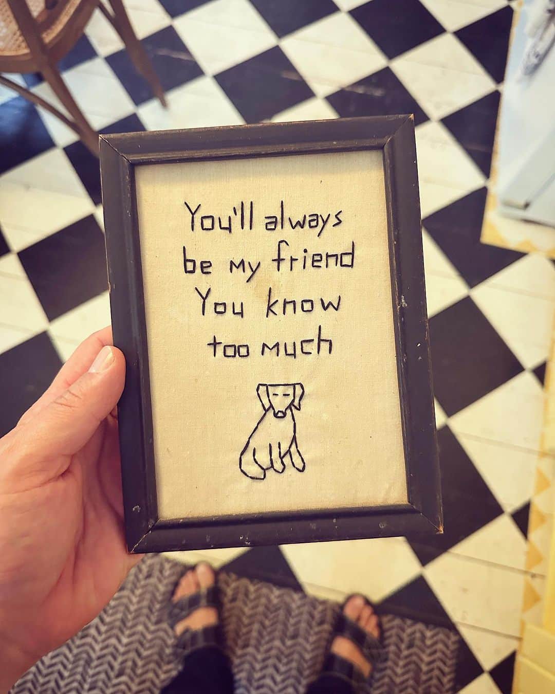 デレク・ブラスバーグのインスタグラム：「“You can’t make old friends” 🐶」