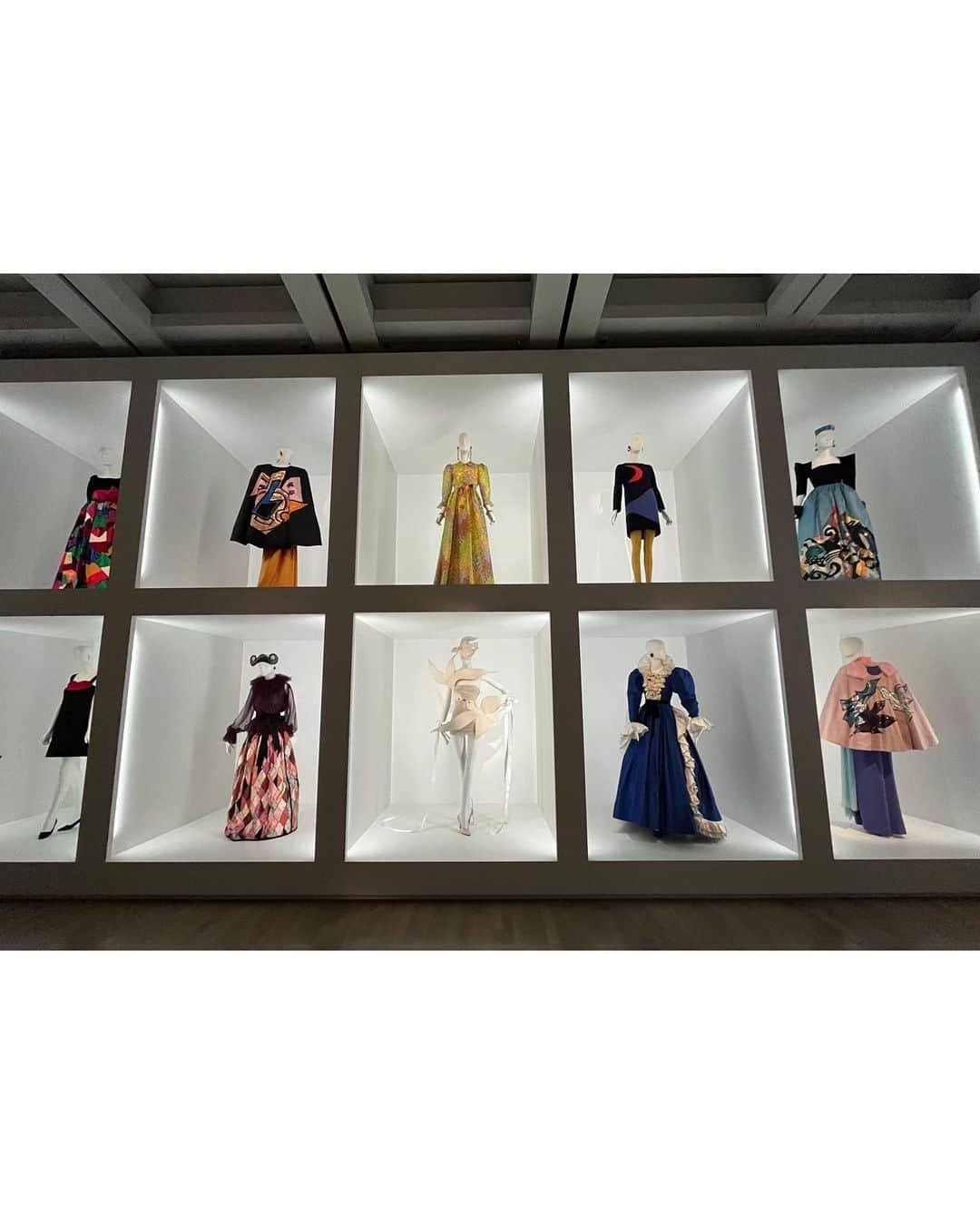 江原杏樹のインスタグラム：「初日にふらっと立ち寄ったイブ・サンローラン展　@museeyslparis  #YvesSaintLaurent#国立新美術展」