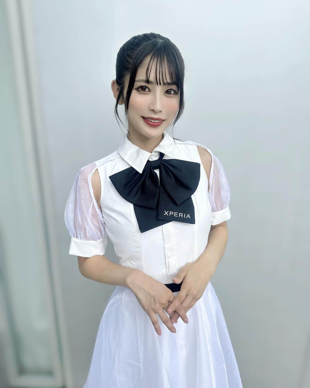 織田真実那のインスタグラム：「東京ゲームショウ ビジネスday1日目終了しました🖤  明日からもXperiaブースでおまちしてます🖤  ブースでは 「アイドリッシュセブン」 「Apex Legends」 「原神」 「ディビジョン リサージェンス」  「レインボーシックス モバイル」  を試遊していただけます✨  #ゲームをするならXperia #TGS2023_Xperia #Xperia#tgs2023#東京ゲームショウ」