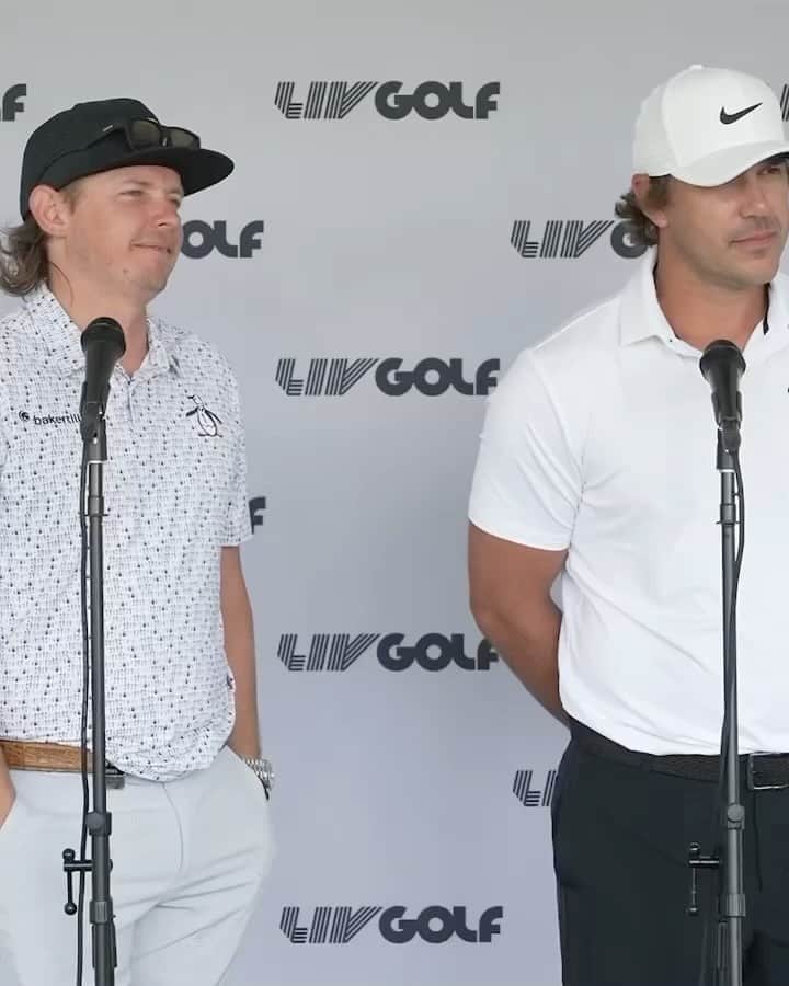 ブルックス・ケプカのインスタグラム：「The question we all want the answer to.. 👀  @bkoepka fresh cut incoming? 💇‍♂️  #LIVGolf @smashgc @rippergc_」