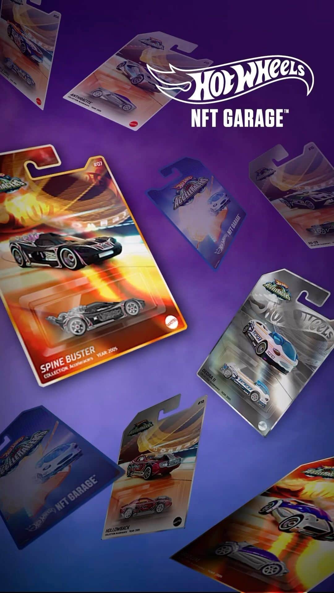 Hot Wheelsのインスタグラム：「The race of a lifetime.  Our AcceleRacers feature drop opens today at 9am PT at MattelCreations.com  Get all the virtual collectibles in the set to earn a die-cast Teku Deora II. #HotWheels」