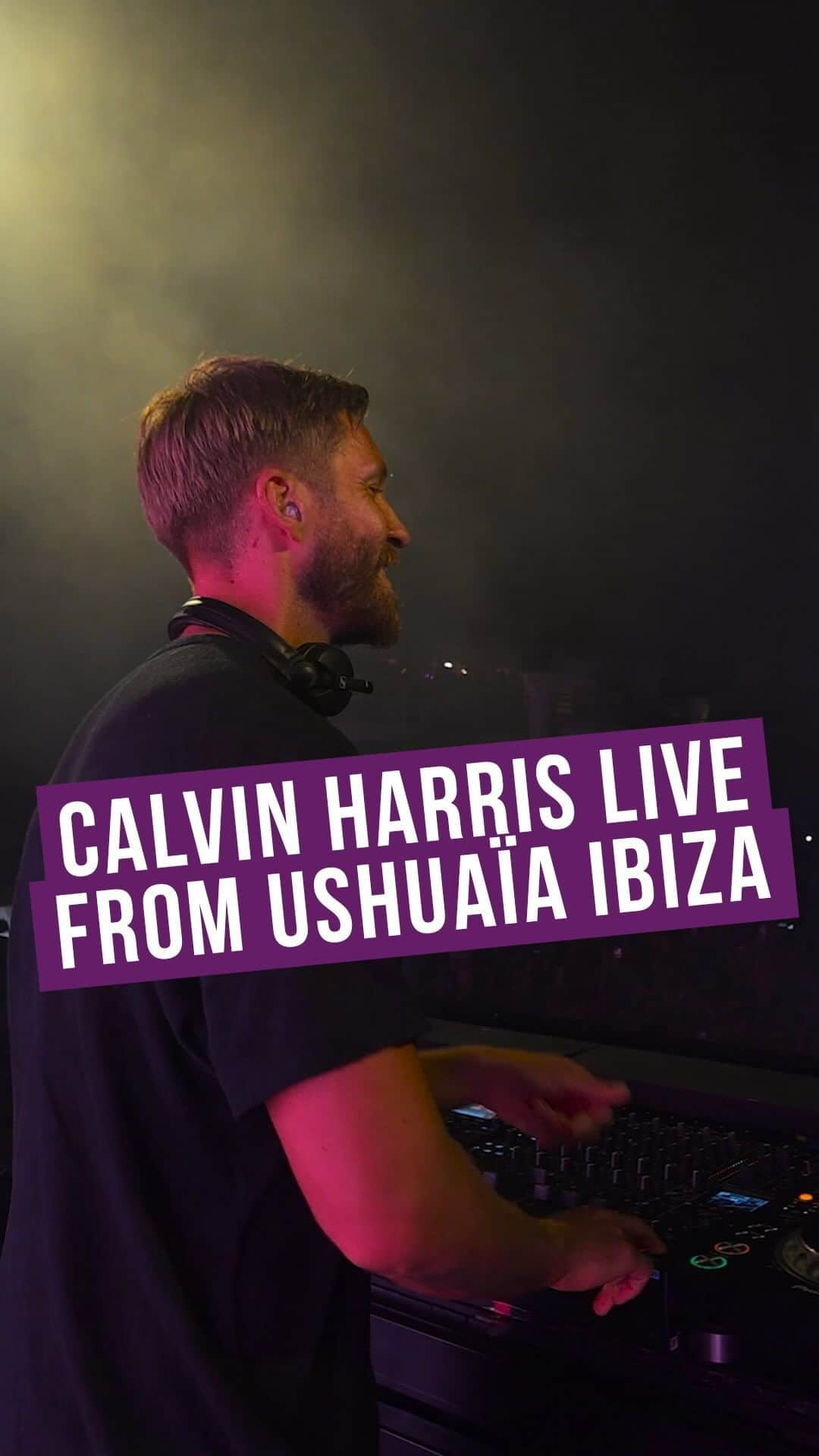 カルヴィン・ハリスのインスタグラム：「Tomorrow night we’re bringing you an exclusive @calvinharris set live from @ushuaiaibiza ✨  Listen on KISS from 8pm, it will be HUGE 🚀」