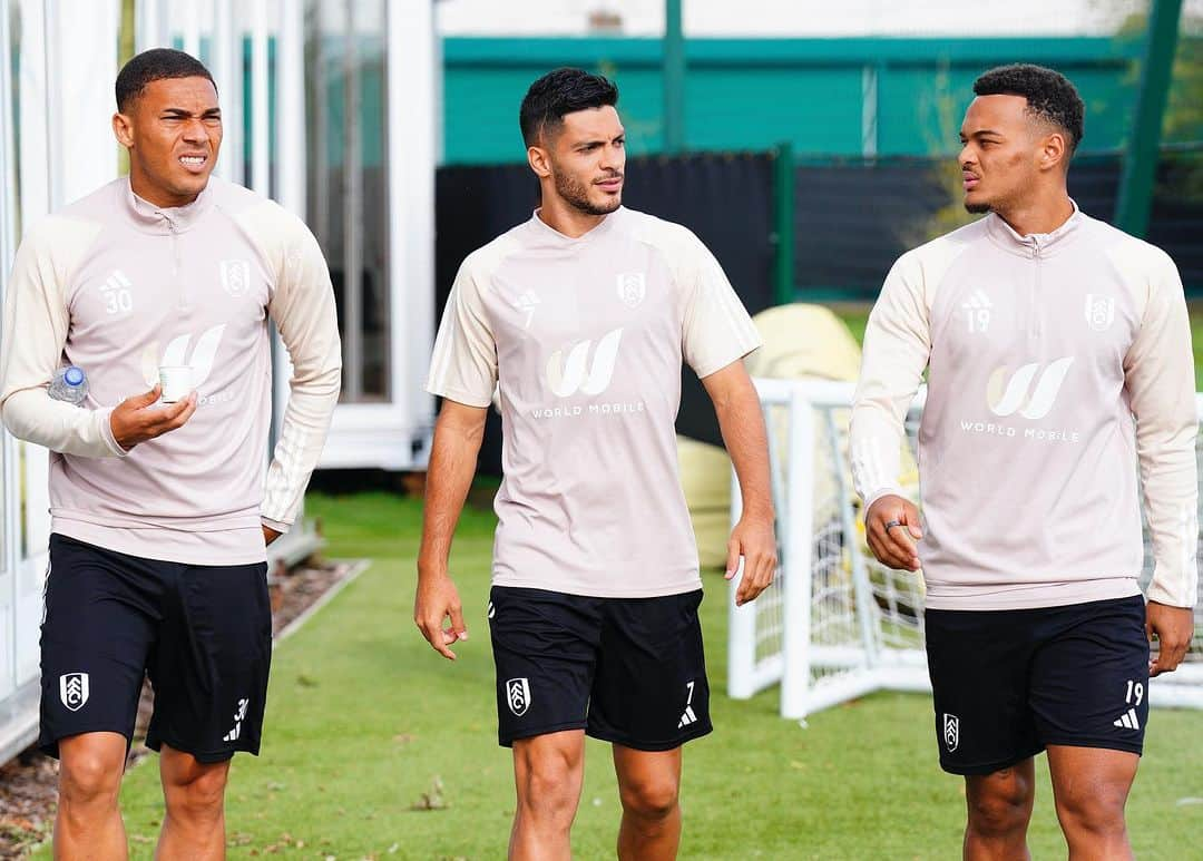 ラウール・ヒメネスのインスタグラム：「Getting ready 💪🏼⚽️ @carlosvinicius95 @rodrigomuniz019」