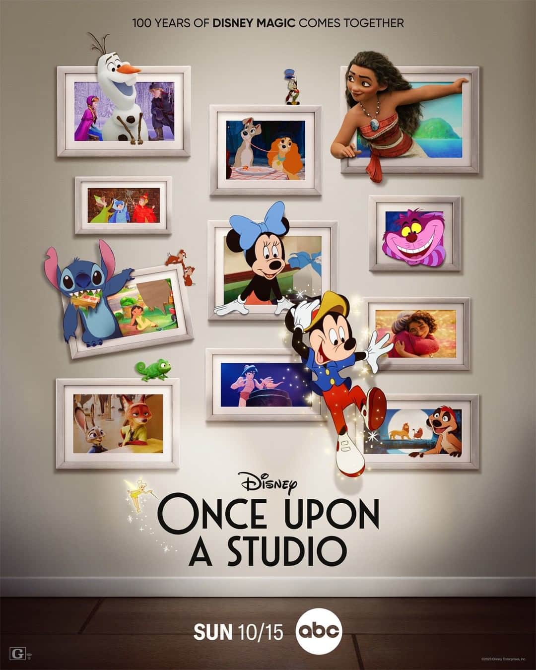 Disneyのインスタグラム：「Celebrate a century of stories with Once Upon A Studio, a new original short film, premiering on ABC during “The Wonderful World of Disney: Disney’s 100th Anniversary Celebration!” on October 15 at 8/7c.」