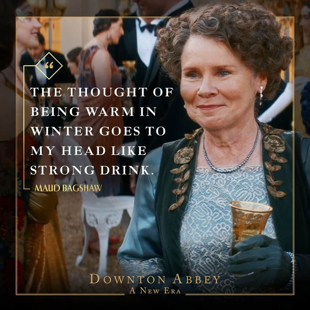 ダウントン・アビーさんのインスタグラム写真 - (ダウントン・アビーInstagram)「We bet it does, Maud. 🍸 #DowntonAbbey」9月22日 1時01分 - downtonabbey_official