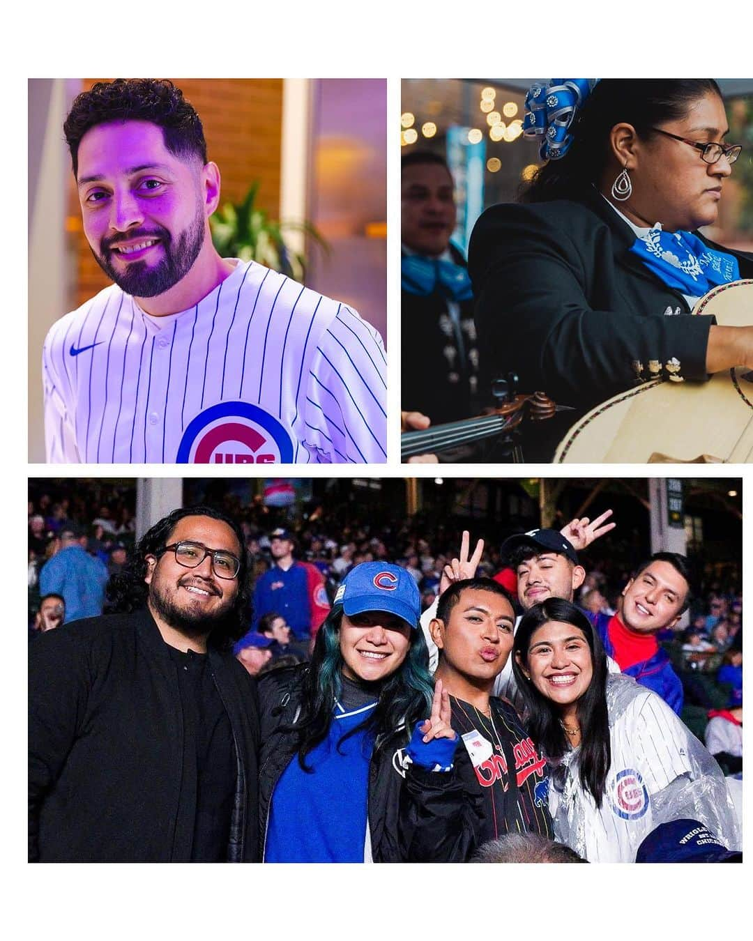 シカゴ・カブスのインスタグラム：「Grateful to the Chicago @cubs for the invite to join them for their Hispanic Heritage Celebration! The Cubs were victorious against the Pittsburgh Pirates snapping a 5-game losing streak to win 14-1.   Despite the rain, the night was filled with laughs, music, and celebrations to commemorate the special night. The Gallagher Way hosted mariachi bands, piñatas provided by Dulcelandia Candy Stores, and photo opportunities. Guests were also able to receive a special mariachi bobblehead.   I spoke with Chicago’s own actor @maxarciniega, best known for his roles in Better Call Saul and Bosch before he threw up the night’s first pitch. A lifelong Cubs fan Arciniega reflects on the time his father would take him and his two brothers to games and watch legends like Ryne Sandberg and Shawon Dunston   “It’s a dream come true. Especially for my parents came from Mexico and had three kids, we all got into the arts, to be able to make a living and allow the work that we've done to be recognized by the city and the Cubs. For my parents to be here, it's a dream come true,” Arciniega shared.   Chicago @miriampaz_91 curated the perfect playlist for the night. She was joined by Latino Chicago influencers who danced the night away to Miriam’s fire playlist.   The Latino culture is a colorful, dynamic, and vibrant force that shapes our shared identity. It has produced remarkable leaders, artists, and thinkers, bridging diverse communities and reminding us of our interconnectedness. Latino heritage is a living testament to the richness of a culture, a legacy that enriches us all.  Honored and thrilled to be part of the Chicago Cubs' Hispanic Heritage Celebration, capturing some moments of the night through my lens.  #HispanicHeritageCelebration #HispanicHeritage #ChicagoCubs」