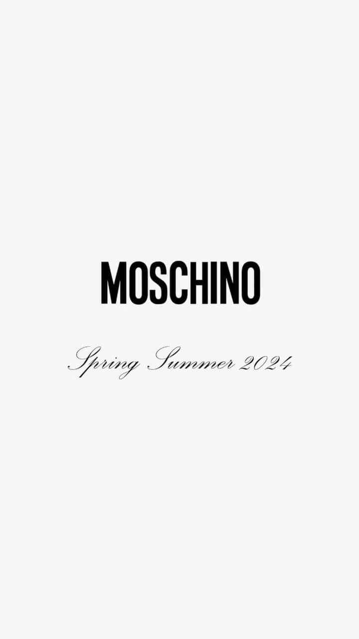 Moschinoのインスタグラム：「Moschino Spring Summer 24 ❤️ – a special anniversary show that pays homage to our founder, #FrancoMoschino and his artistic endeavours. Split into four acts, the collection is revealed, designed and styled by four of the most influential names in fashion, four extraodrinary women, four friends of the House: Carlyne Cerf de Dudzeele, Gabriella Karefa-Johnson, Lucia Liu and Katie Grand.    #Moschino #Moschino40Years #MFW」
