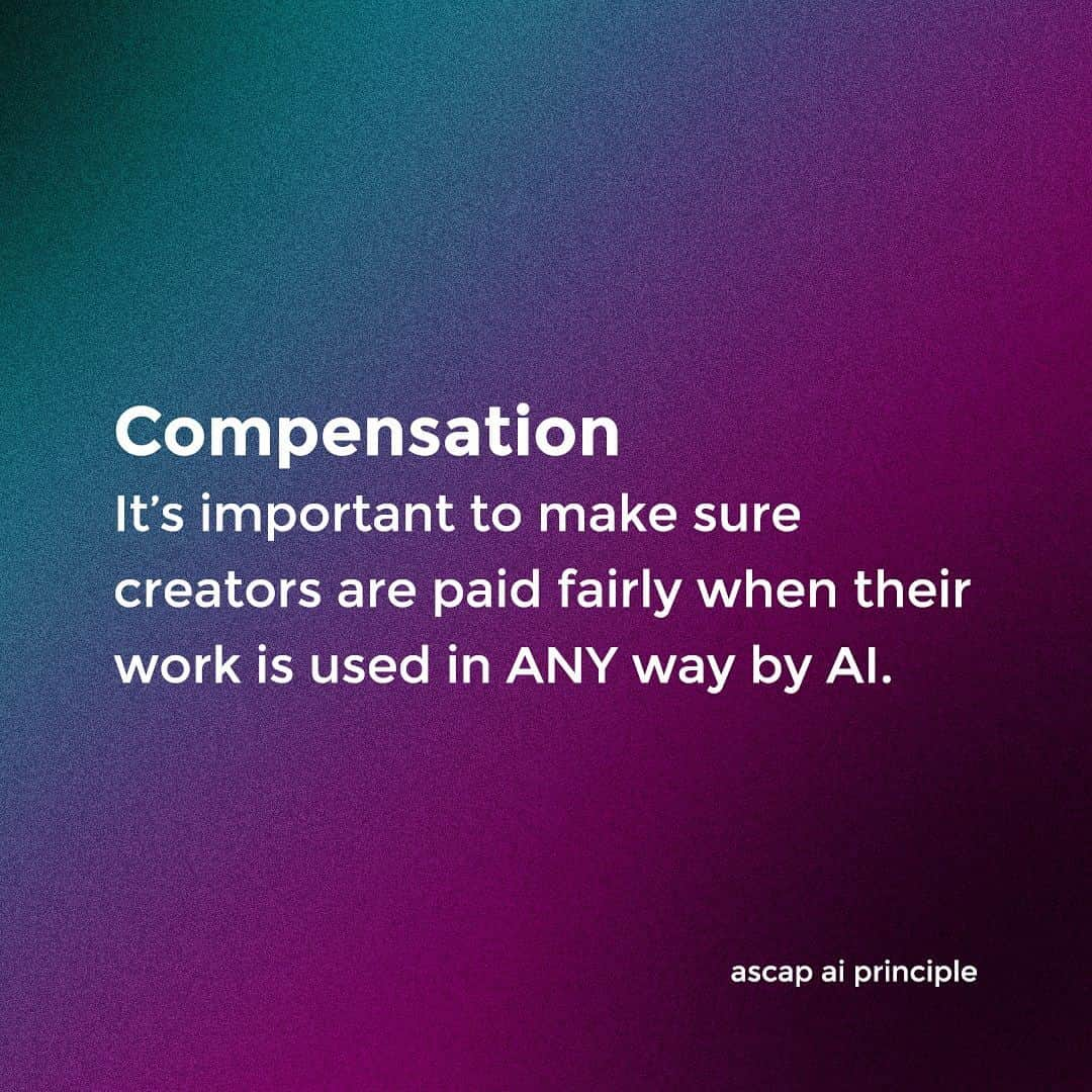 ASCAPさんのインスタグラム写真 - (ASCAPInstagram)「How can you #StandWithSongwriters and protect the value of music in the age of AI?   🗣️ Tell your member of Congress to ACT NOW to protect these principles in the age of AI. Link in bio.」9月22日 2時50分 - ascap