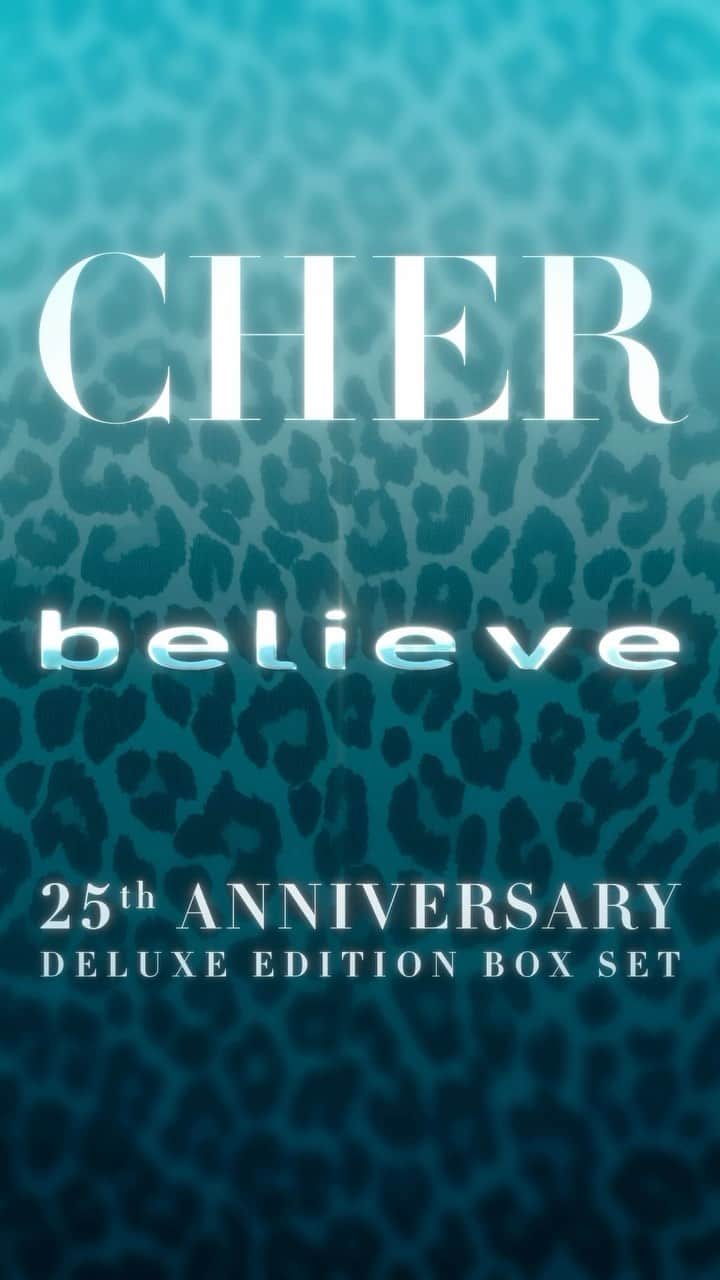 シェールのインスタグラム：「Celebrate 25 years of Cher’s groundbreaking dance album, BELIEVE. 💃🪩🕺  Available November 3, the BELIEVE (25th Anniversary Deluxe Edition) boxed set includes the timeless classics plus electrifying remixes from the era compiled together for the first time on 3LP, 2CD & digitally. The limited-edition 3LP boxed set features the album on colored vinyl (clear, sea blue & light blue), and also contains an exclusive numbered lithograph.   Pre-order your copy through the link in bio 🔗  #Believe25」