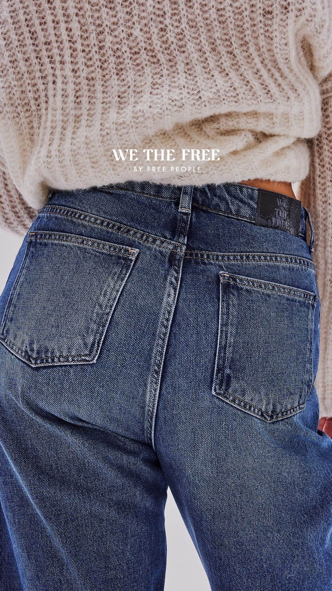 freepeopleのインスタグラム：「Retro-inspired. Meet The We The Free Augusta Barrel Jeans and link in bio to shop.」