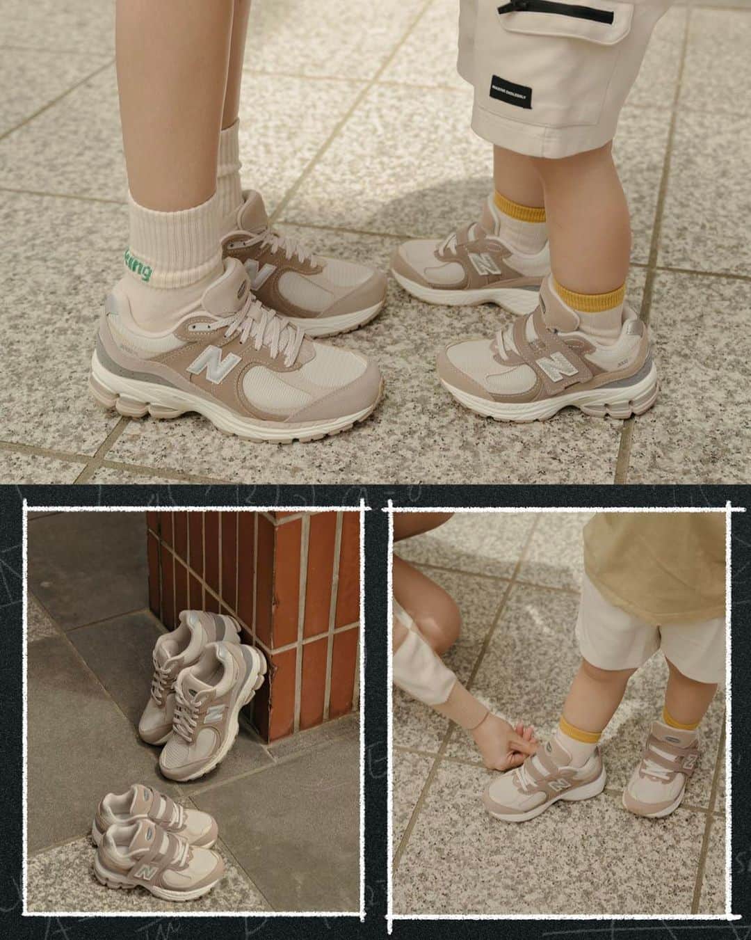 Kerinaさんのインスタグラム写真 - (KerinaInstagram)「好開心😍 我跟澤澤謙謙終於也有親子鞋啦 而且還是我平常就很常穿的New Balance 看他們穿起來就跟小大人一樣 大人鞋的縮小版就是可愛到炸‼️ 我們腳上這幾雙 都在momo購物網就能買的到唷  New Balance x momo 9/23超級品牌日🔥 最高回饋有29% 🔺全館3折起，滿3000現折300無上限 🔺單筆消費滿1999登記送5%mo幣無上限 🔺單筆消費滿5000登記再送10%mo幣無上限 🔺單筆消費滿5000還送NB環保餐具（送完為止）  除了有momo獨家款 熱銷款也都有做特價喔 活動只有一天，鬧鐘趕快設起來吧⏰  @momosportsss @newbalancemall.tw #momoshopping #newbalance #nb2002r」9月22日 14時31分 - kerina_hsueh