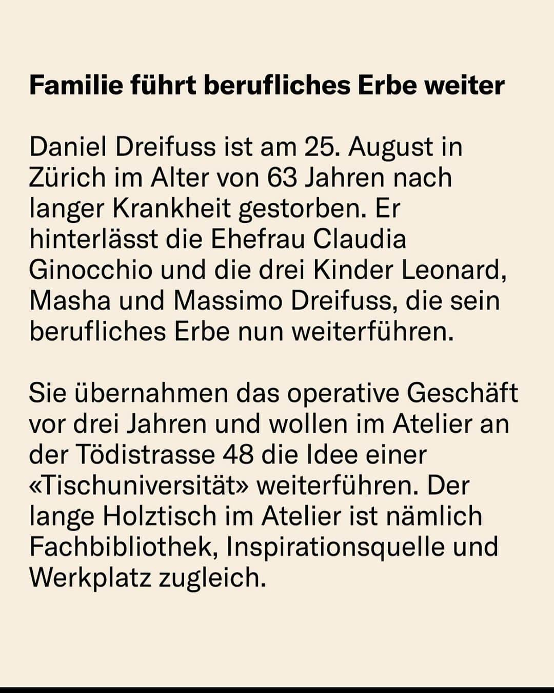 Maurice De Mauriac Zurichさんのインスタグラム写真 - (Maurice De Mauriac ZurichInstagram)「This makes the whole family extremly proud and we are sure Daniel is dancing in the sky - especially with that title: „Daniel Dreifuss, the banker, who made Zurich to a watch city“   Thank you @nzz and  @michelpernet for the amazing text and putting all together. Foto: @tinasturzenegger   Today we are missing you one month already… 🌈🕊️ #RestinPower #DanielDreifuss #rip #MauriceDeMauriac #founder」9月22日 14時33分 - mauricedemauriac