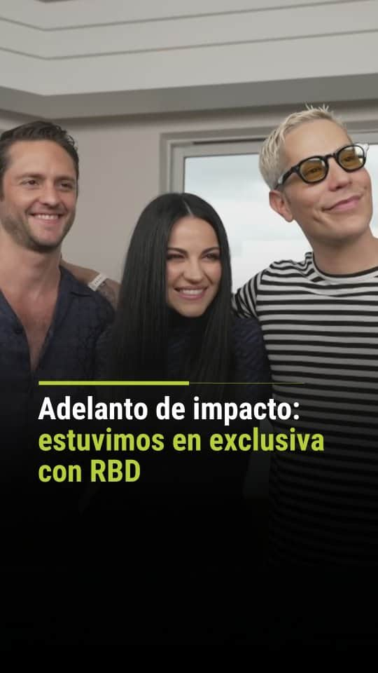 Primer Impactoのインスタグラム：「💥 Integrantes de @rbd_musica hablaron en exclusiva con @michellegalvantv sobre las sorpresas que están preparando. Te dejamos un adelanto de la entrevista.  📺 Este viernes en #PrimerImpacto a las 5pm/ 4C por @univision   #RBD #musica #maiteperroni #christopheruckermann #christianchavez #PrimerImpacto」