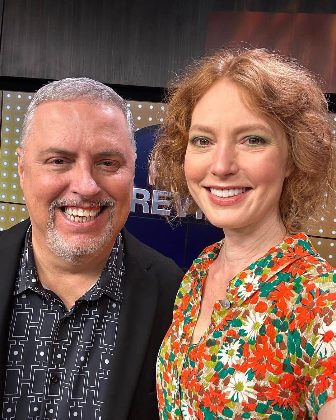 アリシア・ウィットのインスタグラム：「always a joy to spend time with true good human and true champion of music  @ericrocksnash on #rockandreview - talking about my latest EP, Witness, and lots more ❤️ please watch our interview on @foxnashville tomorrow morning at 8:50 am central time 🎶 thank you for having me back on, eric!」