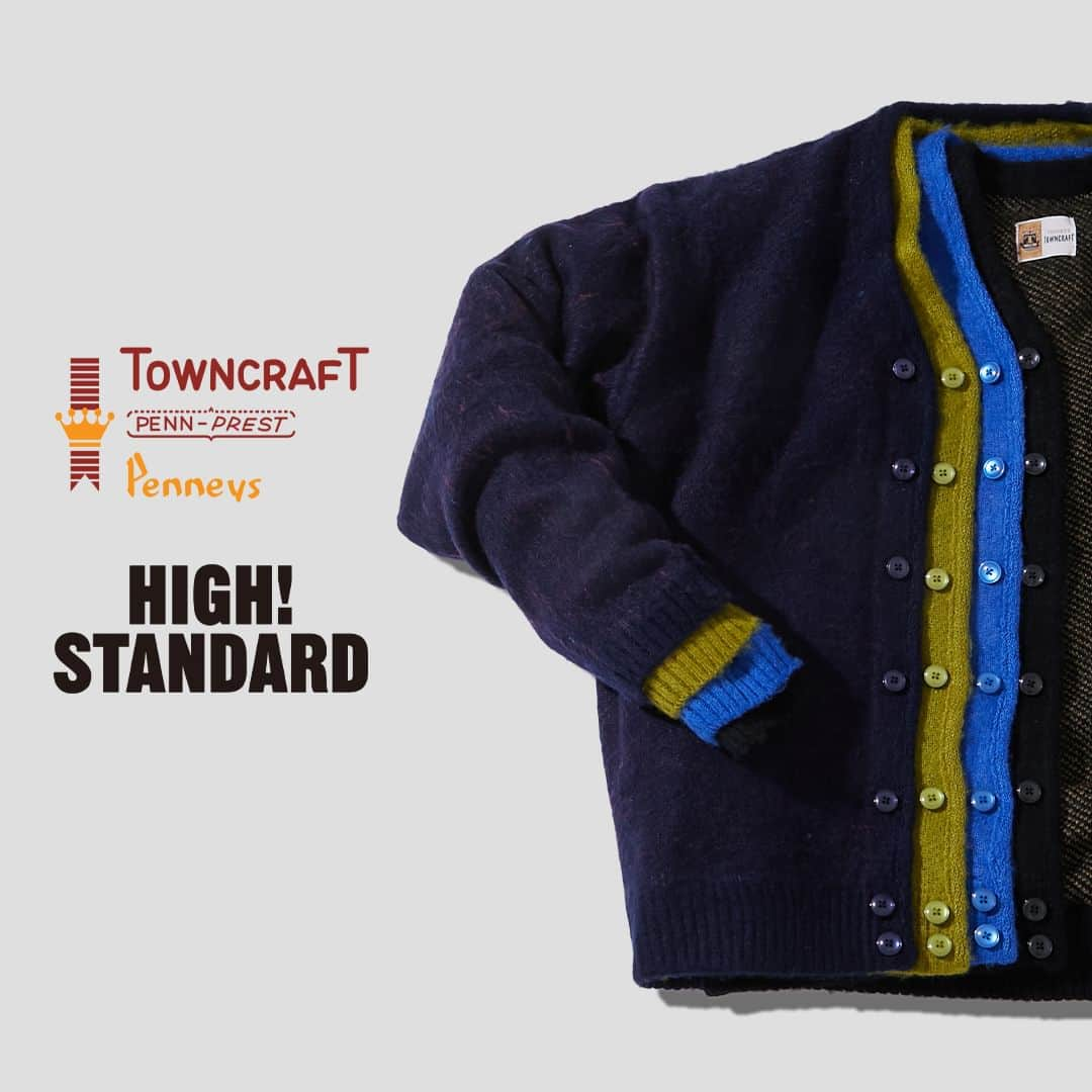 ハリウッドランチマーケットのインスタグラム：「HIGH! STANDARD が TOWN CRAFTに別注した、シャギーカーディガンが入荷しました！ 1960～70年代に生産されていたTOWN CRAFTのアーカイブをアップグレード。両脇のポケットや防寒性を高めてくれるサムホールを配備して、オリジナルには無いこだわりの詰まった一着です。  詳細は @seilin_official ストーリーズハイライト"FEATURE" または、SEILIN ONLINE SHOPよりご覧いただけます。 https://www.hrm-eshop.com/shop/pages/towncraft_hsd_shaggy_cardigan.aspx  ------------------------------- (Dear international customers) We offer international shipments. Please visit SEILIN ONLINE SHOP to make purchases. -------------------------------  #towncraft  #タウンクラフト  #highstandard  #ハイスタンダード  #シャギーカーディガン #聖林公司 #seilin」