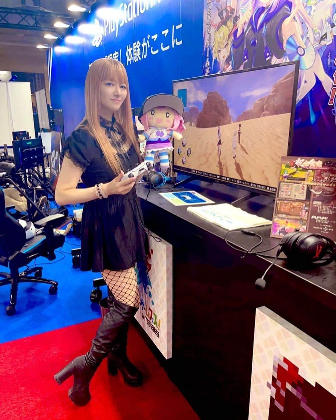 田中理恵のインスタグラム：「〜TGSの思い出その2〜 ねぷねぷねぷ🍮🍮🍮💕  #tokyogameshow」