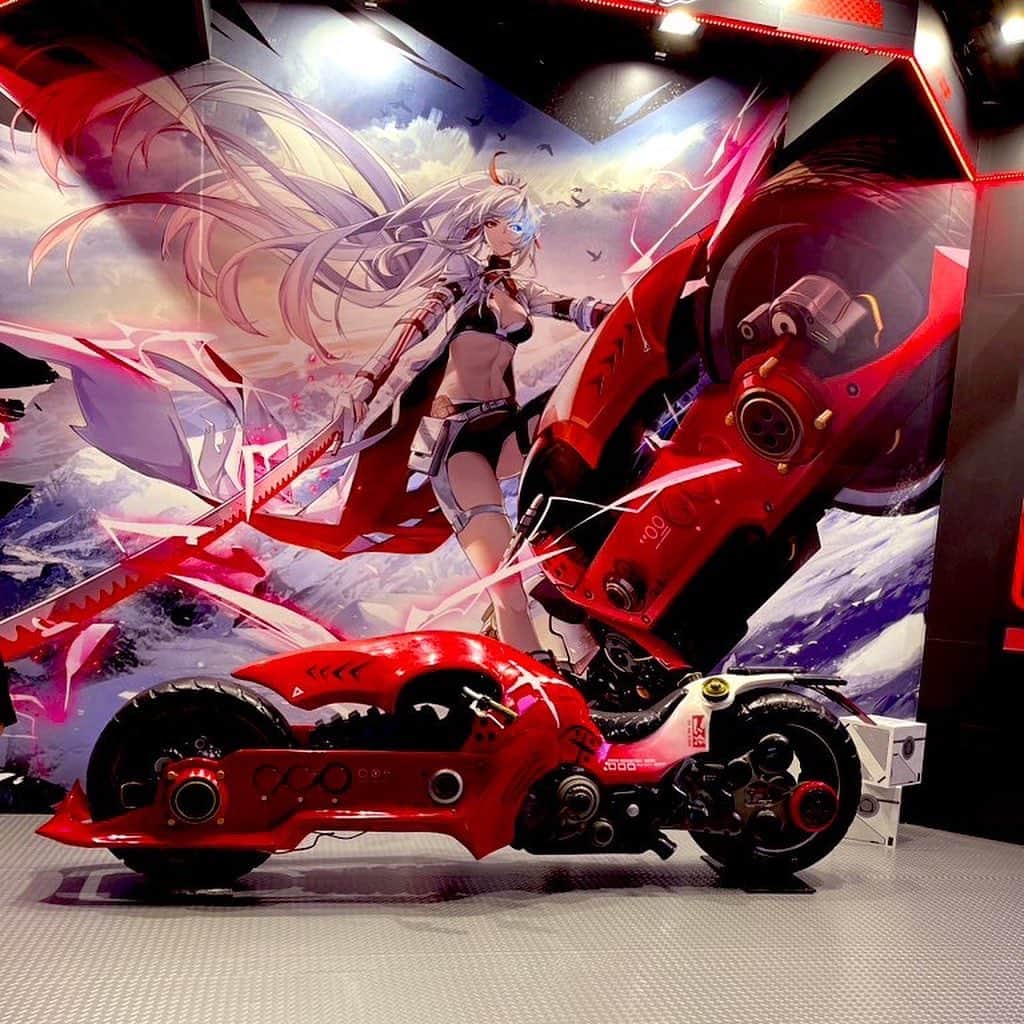 田中理恵のインスタグラム：「〜TGSの思い出その3〜  パニシング：グレイレイヴンブースもお邪魔しました。 （私はゲーム内にてハカマ【隠星】のVoice担当しております）」