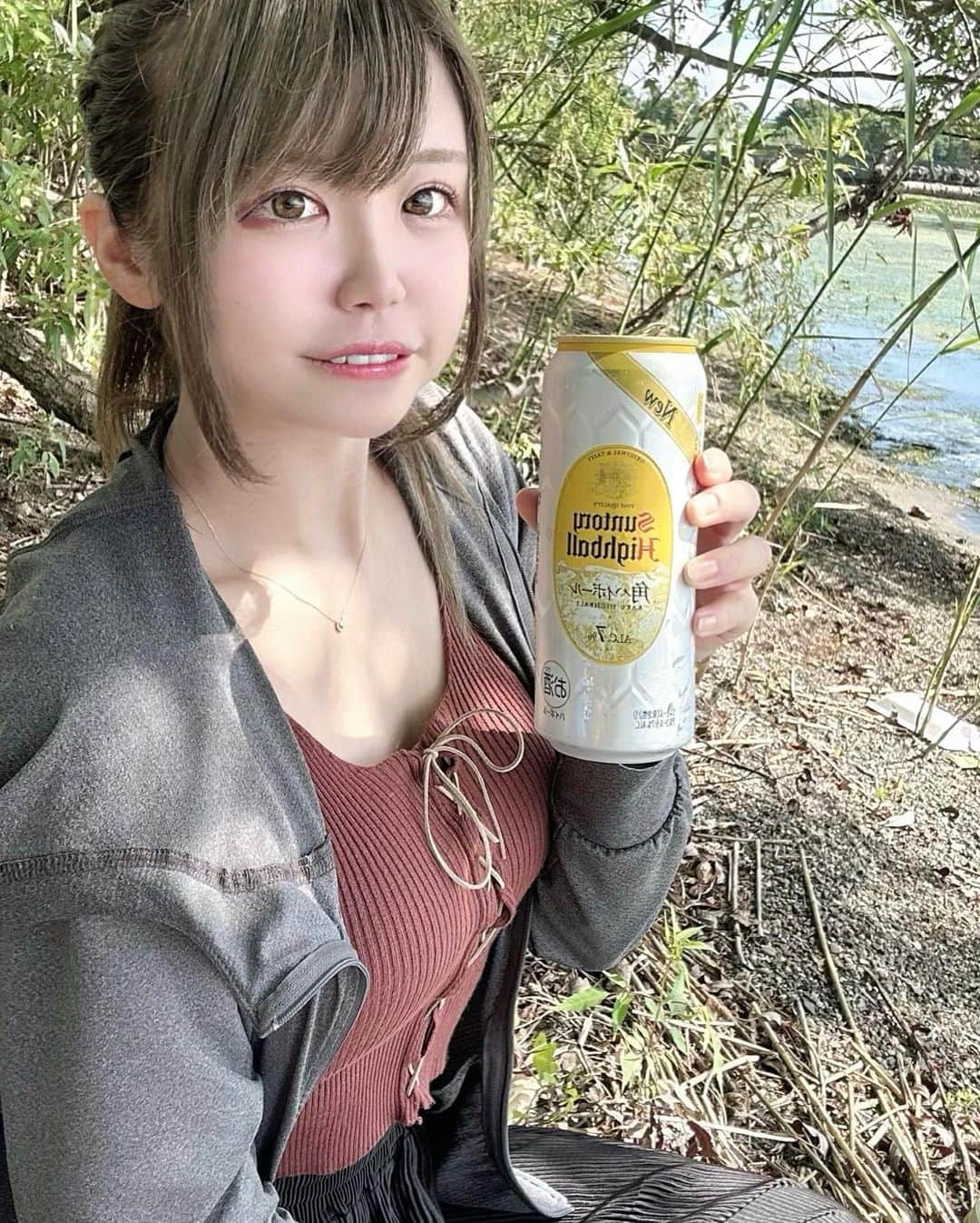 川瀬杏南さんのインスタグラム写真 - (川瀬杏南Instagram)「#飲み #BBQ #昼飲み #昼飲み女子」9月22日 12時39分 - alcohol_anna