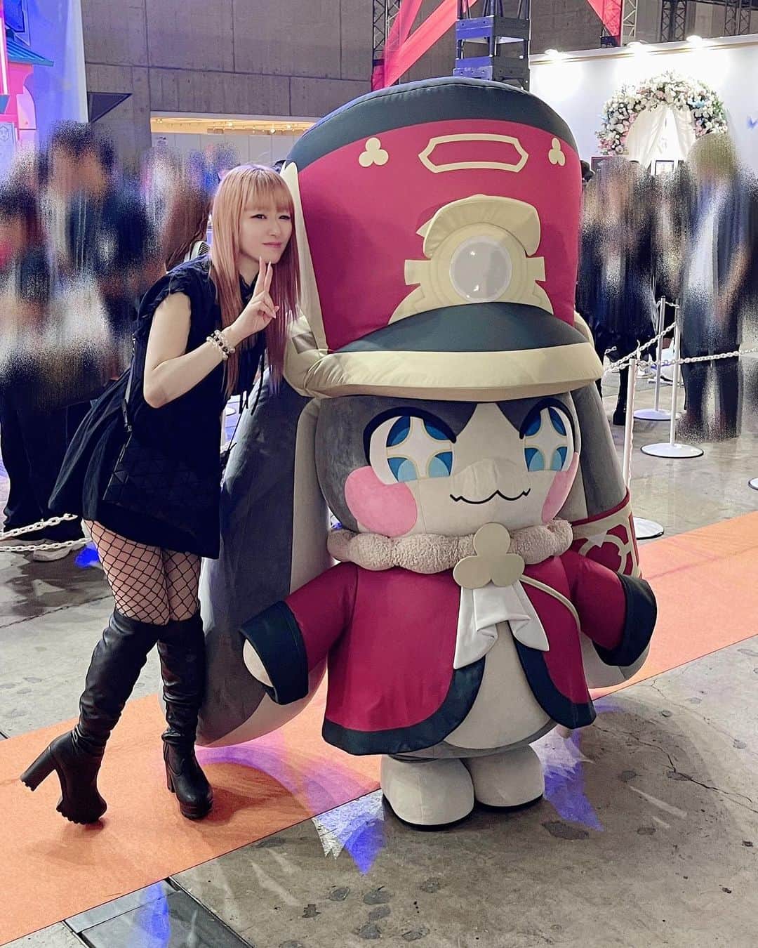 田中理恵のインスタグラム：「〜TGSの思い出その4〜  『崩壊：スターレイル』 パムちゃんと📷✨  スターレイルでは姫子のVoice担当しております  #tokyogameshow #tgs2023」